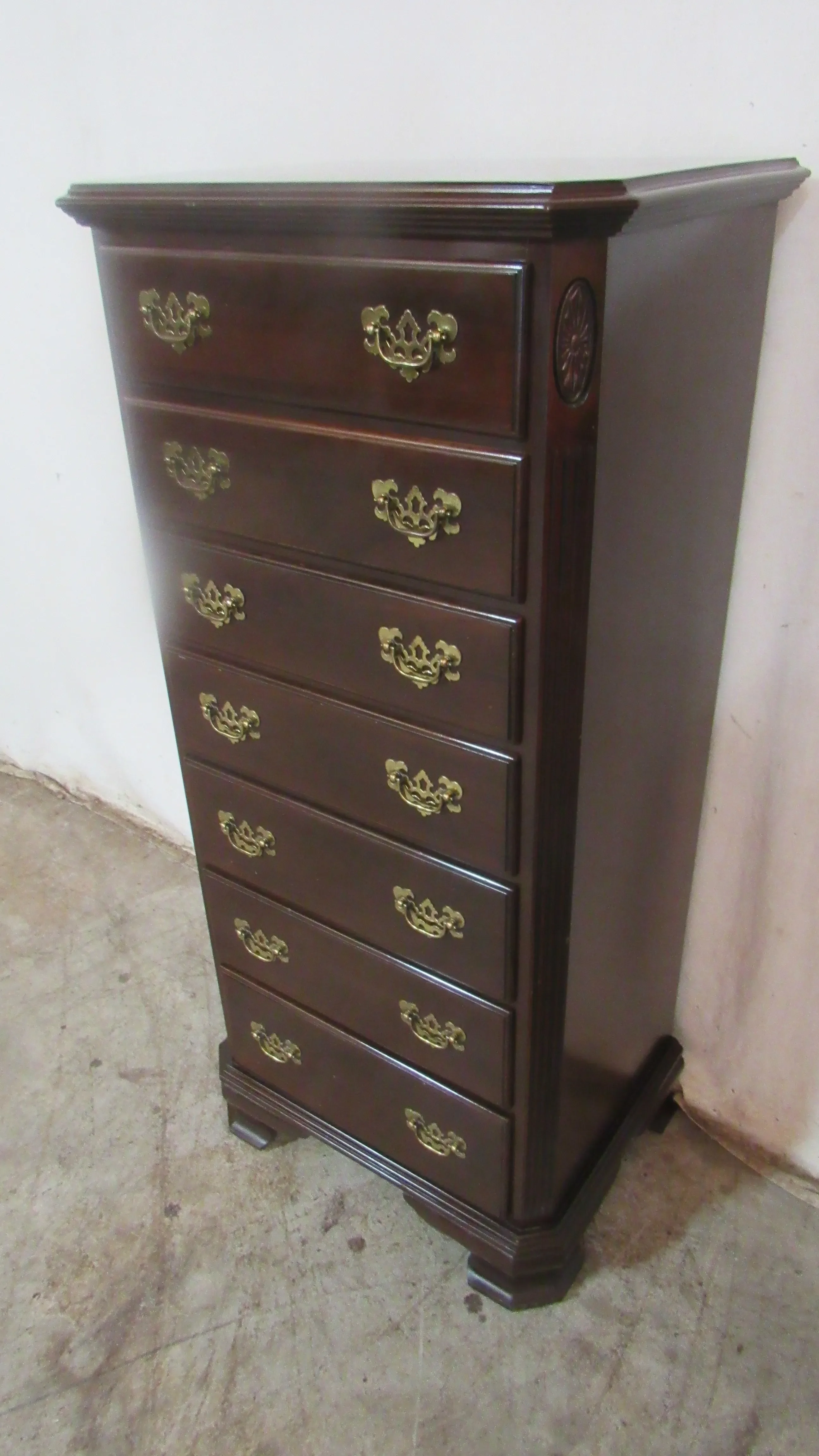 Ethan Allen Lingerie Chest of Drawers Cherry Georgian Court | Chairish