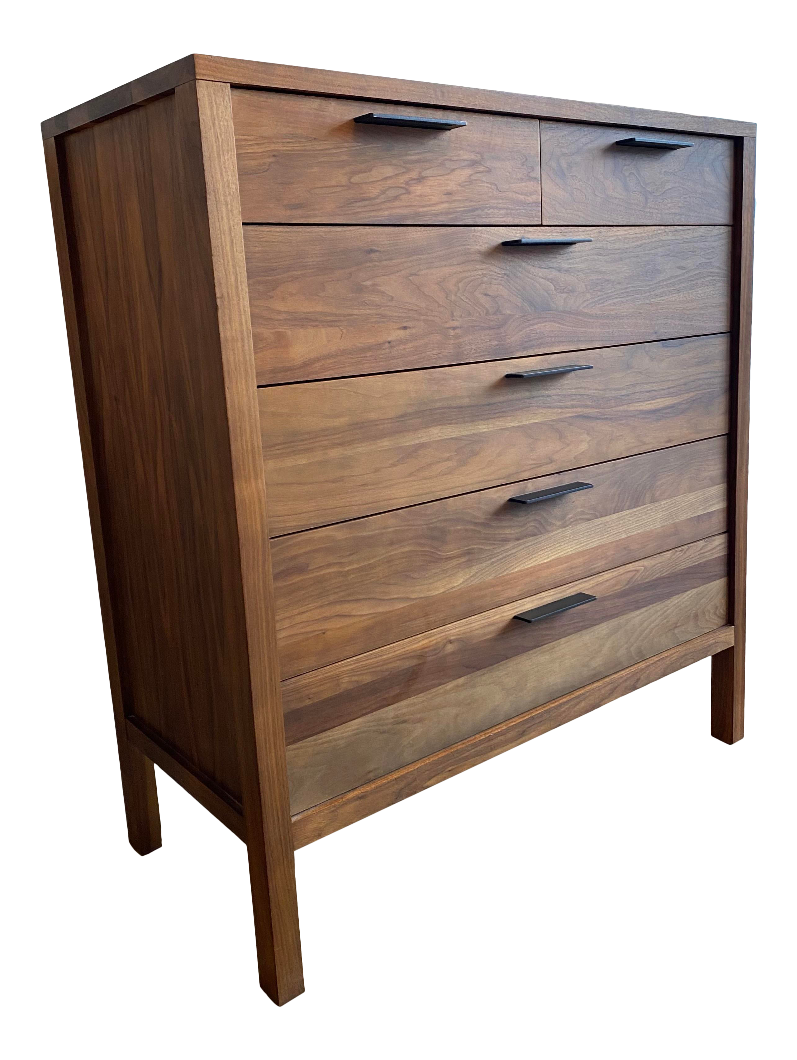 Room And Board Kenwood Walnut 5 Drawer Dresser Chairish