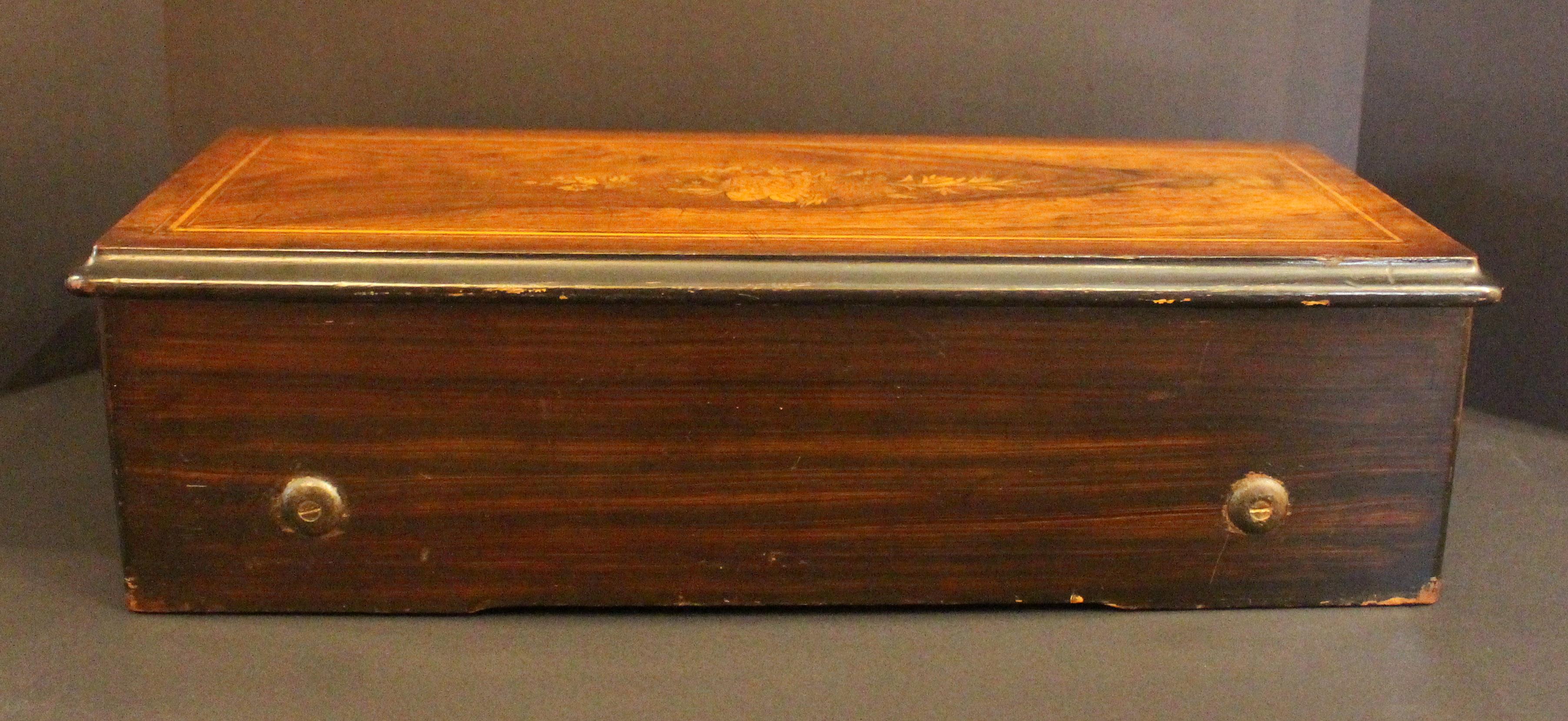 Late 19th Century Swiss Music Box by Paillard, Vaucher & Fils