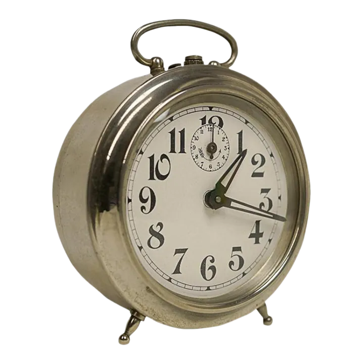 1927 French Winding Alarm Clock Called Modic by Jaz | Chairish