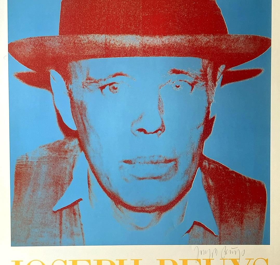 Andy Warhol Portrait of Joseph Beuys Original 1980 Stripes