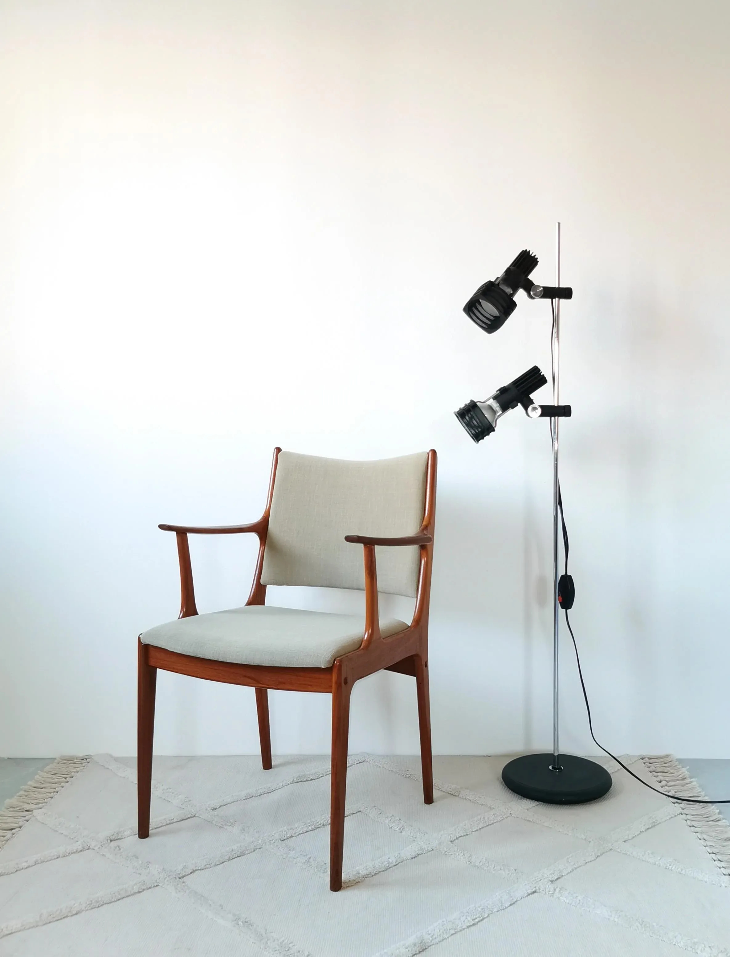 デンマーク Johannes Andersen ローズウッド 本革 Uldum Rosewood Armchair by Johannes Andersen for Uldum Møbelfabrik