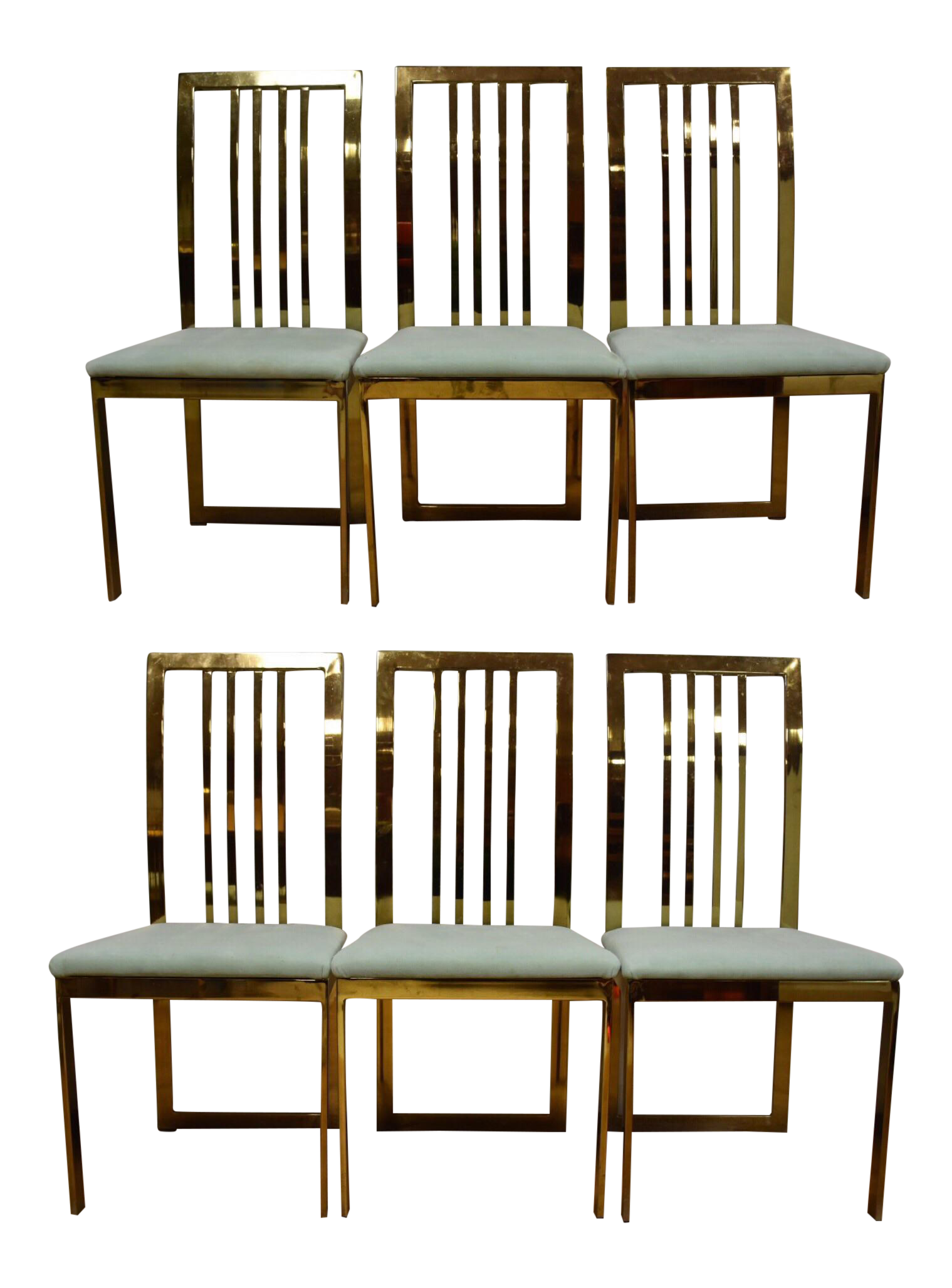 Modern Brass Dining Chairs Set of 6 Chairish