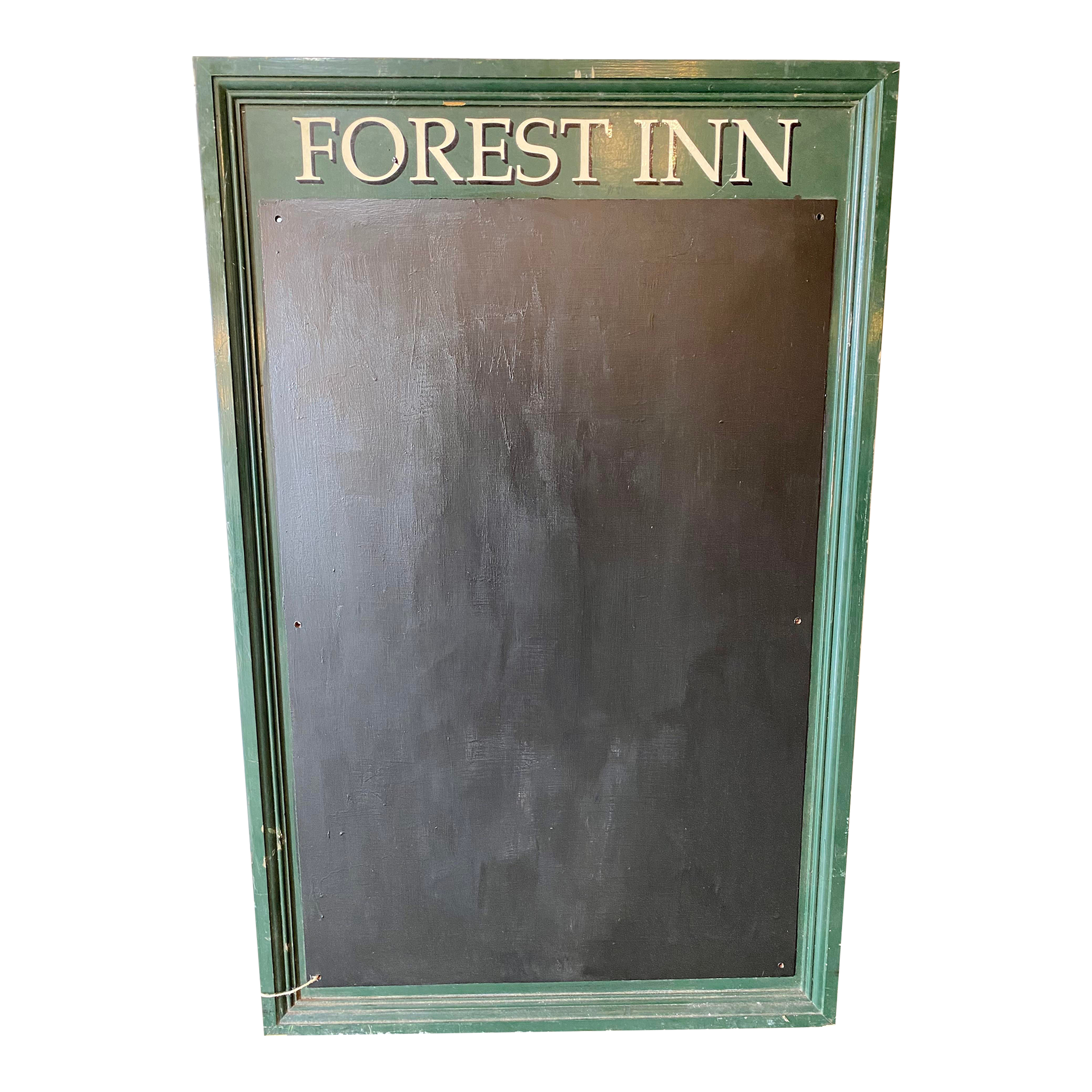 Vintage Wooden Original Hand Painted Forest Inn Pub Sign With Blackboard  From U K | Chairish