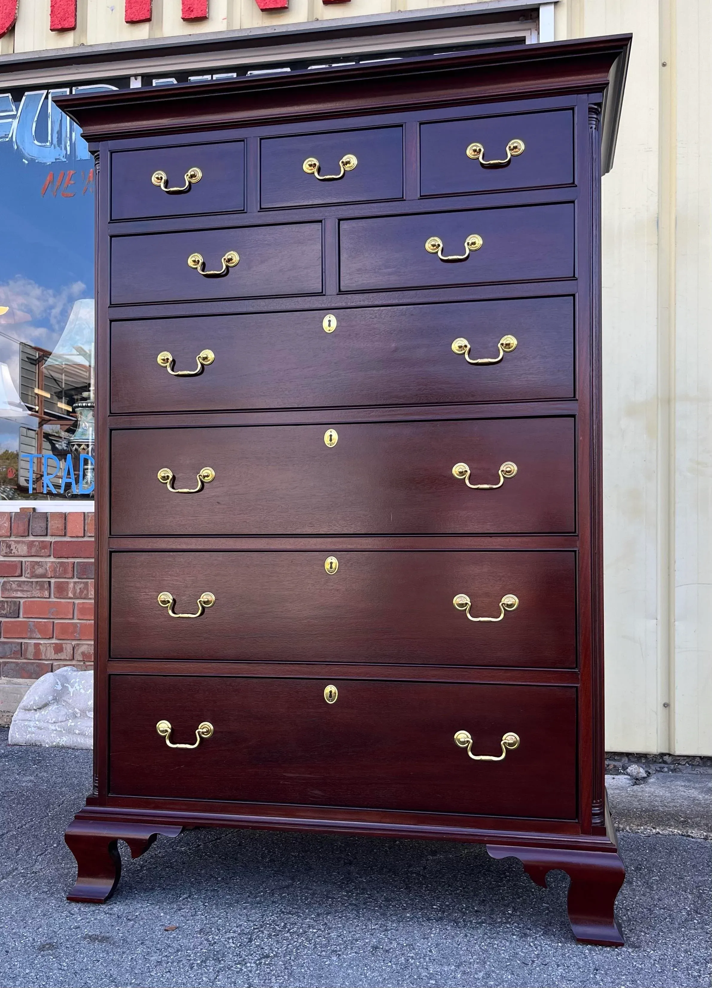 Late 20th Century Hickory Chair Co Tall Chest