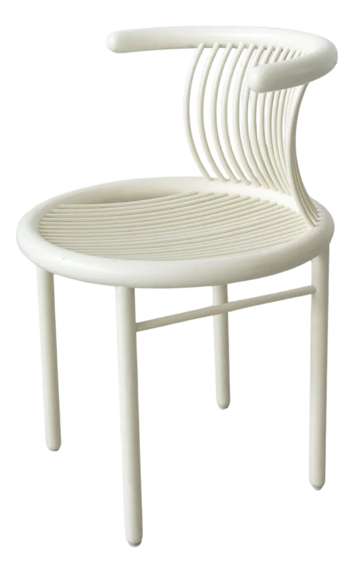 Jutta & Herbert Ohl Circo Chair ポストモダン White Circo Chair by Jutta and Herbert Ohl for Lübke, 1980s | Chairish