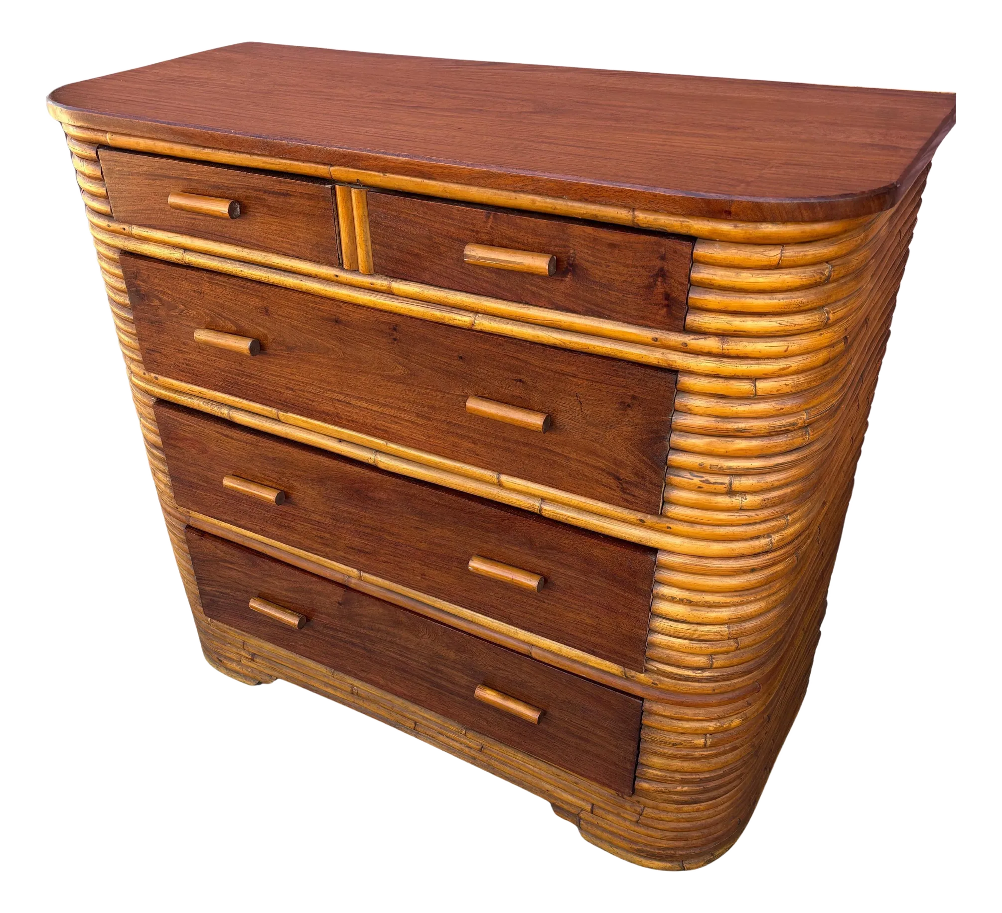 bamboo dresser Wooden Faux Bamboo dresser