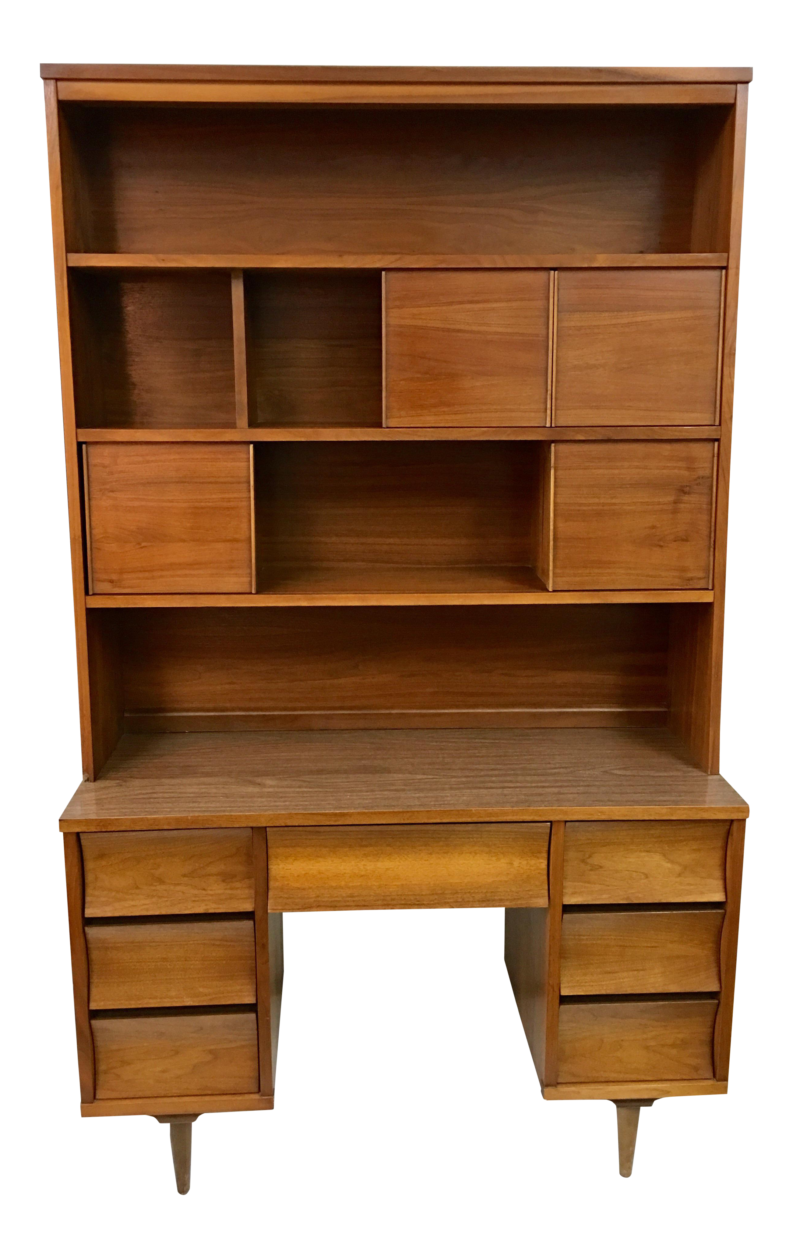 Mid Century Desk Hutch Chairish