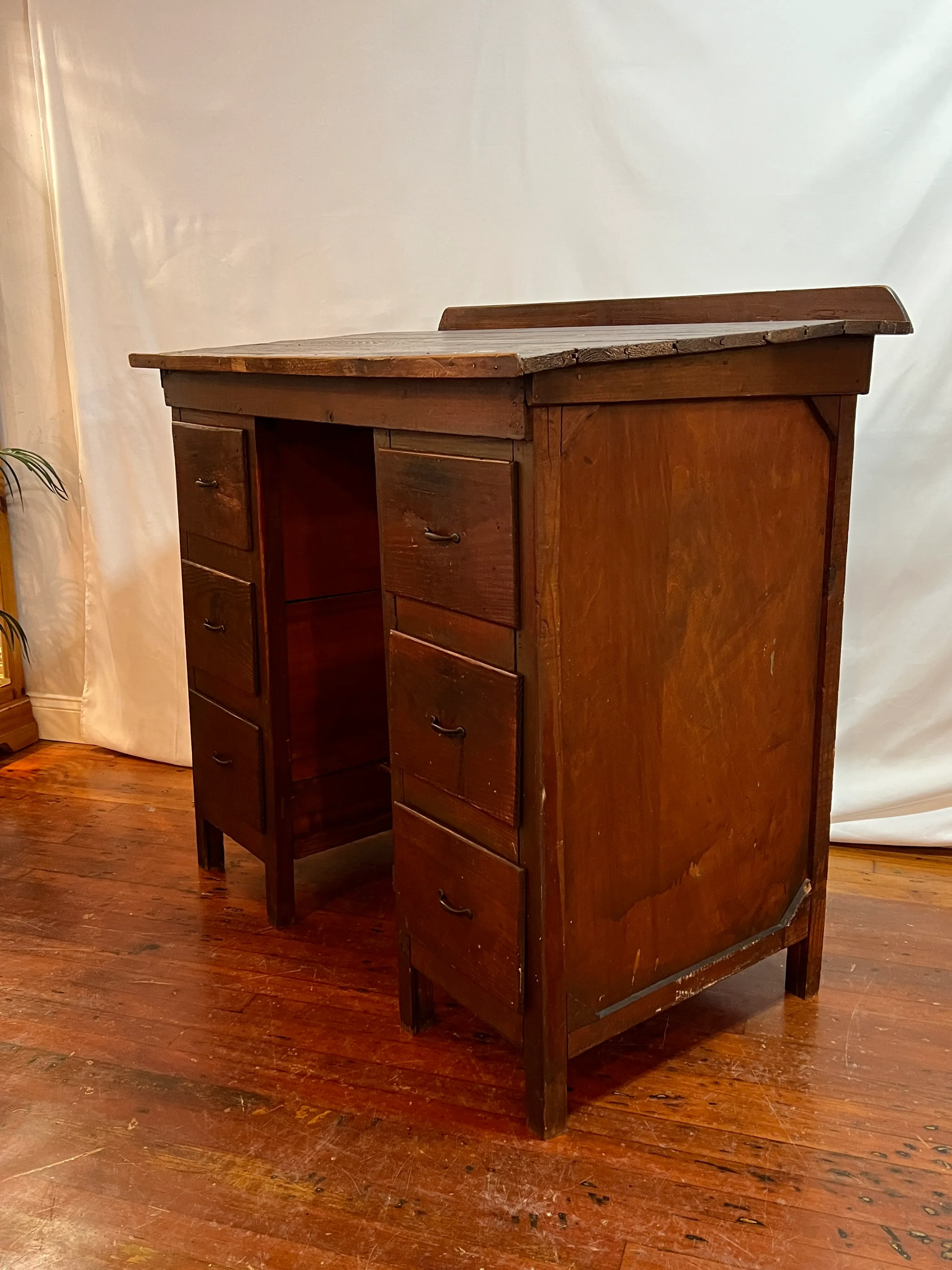 Antique railroad 2024 station desk