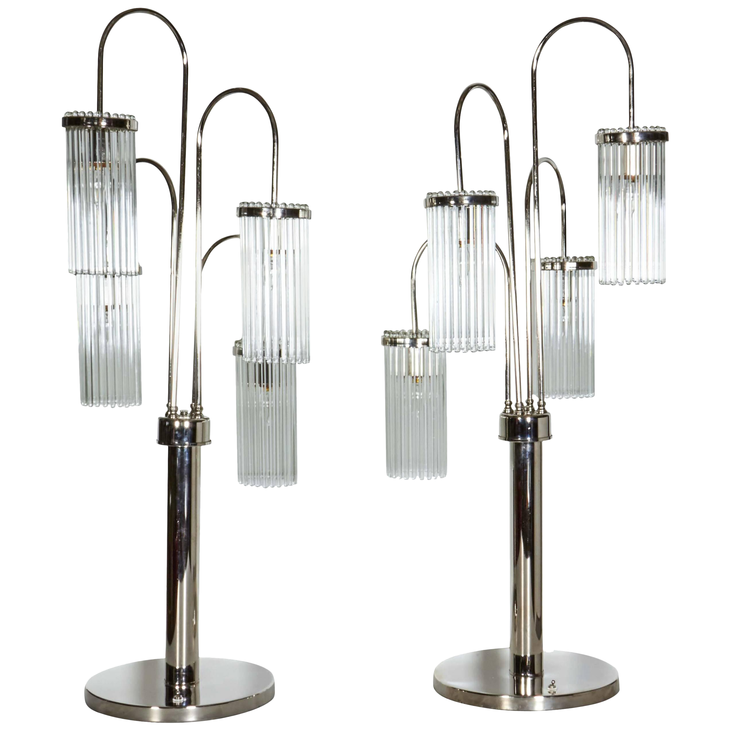glass rod table lamp
