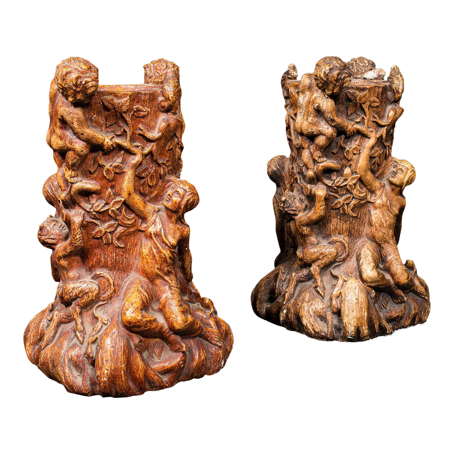 1930s Pair of Vintage Centrepiece Candle Holders, French, Plaster, Decor, CandlestickBrand New Black Leather Modern Style Sectional Sofa 