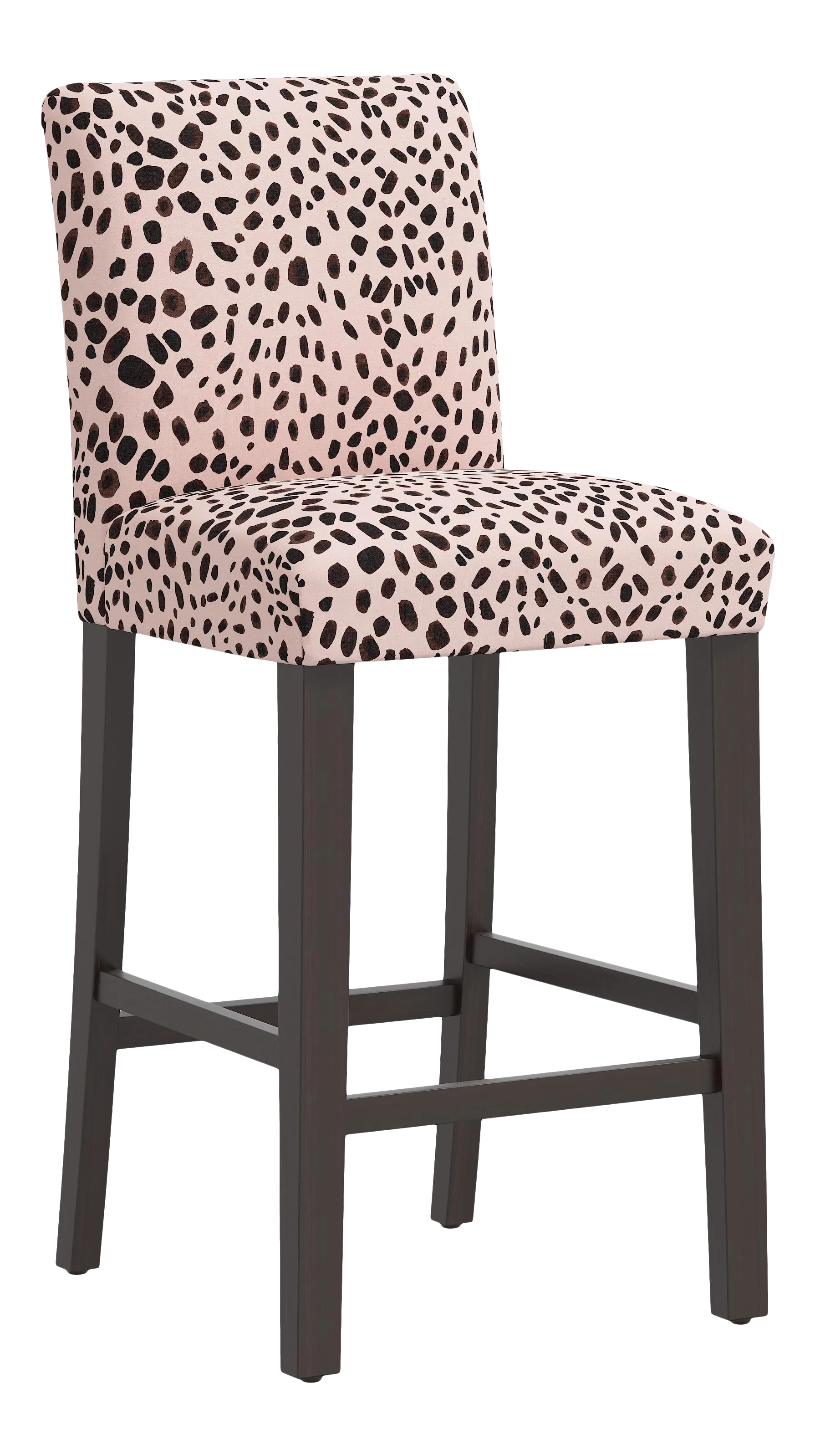 black patio bar stools on Bar Stool In Washed Cheetah Pink Black Chairish