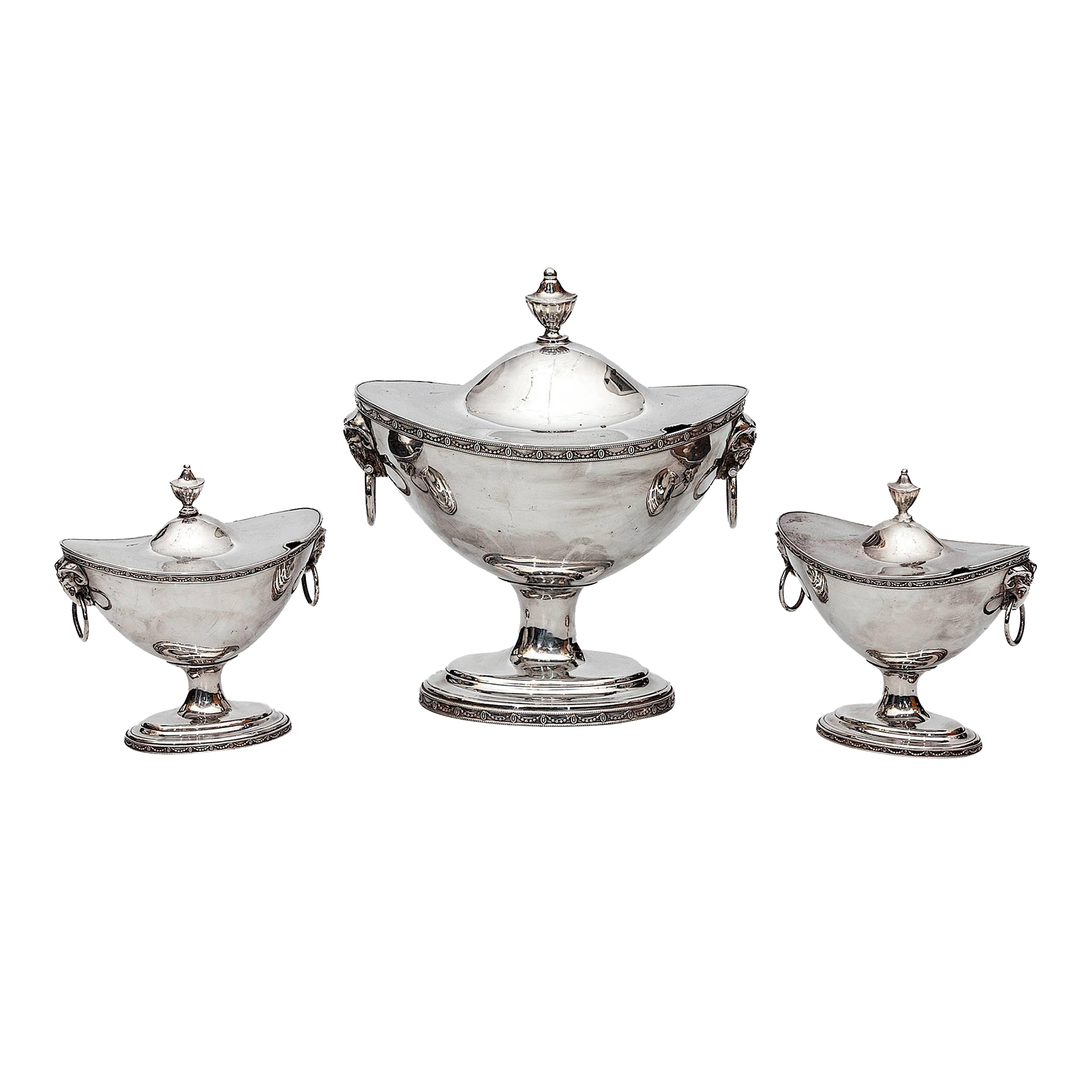 English Silver Plate Sauce Tureens Set of 3 Chairish