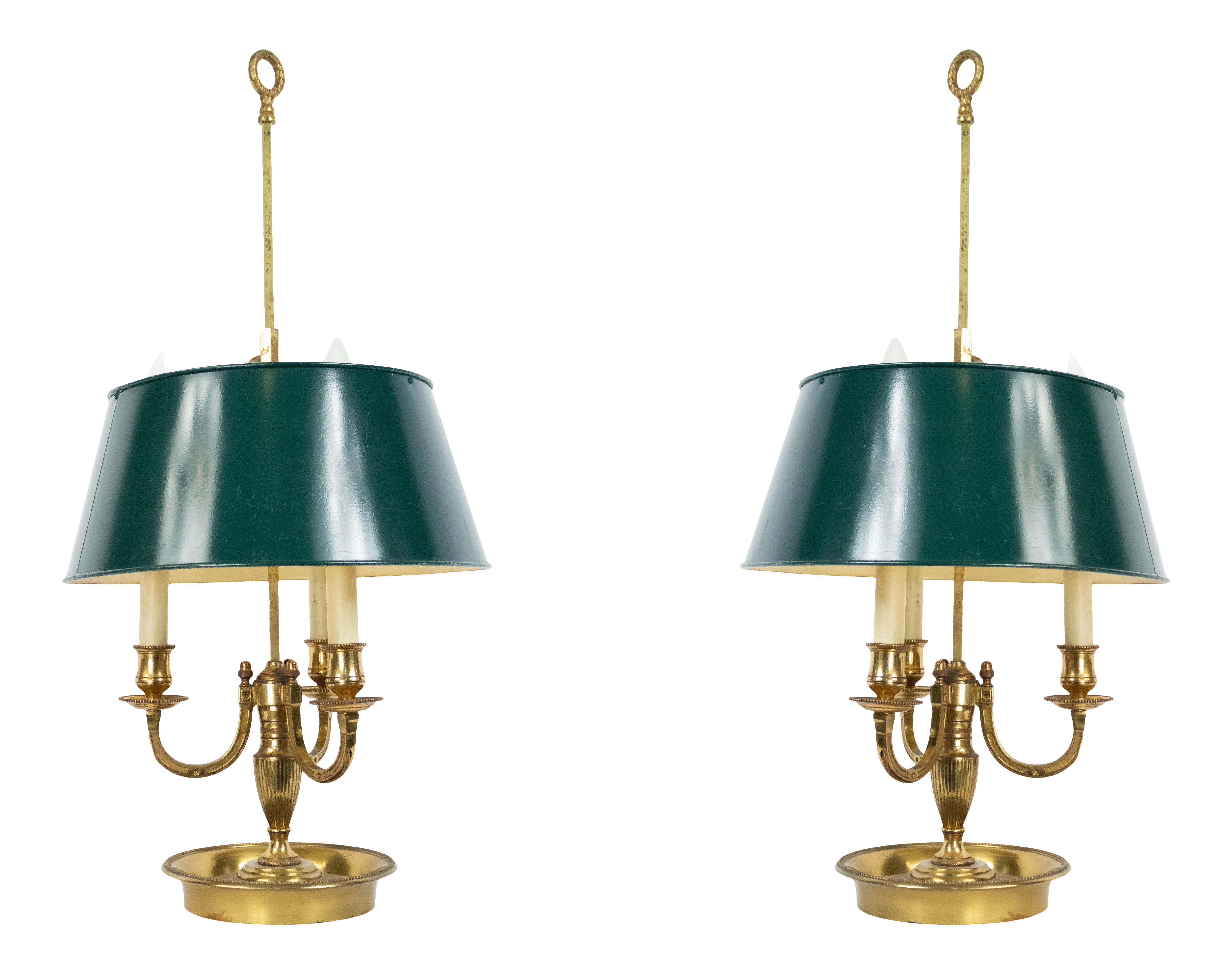 Mid 20th Century French Victorian Brass And Metal Table Lamps A Pair Chairish
