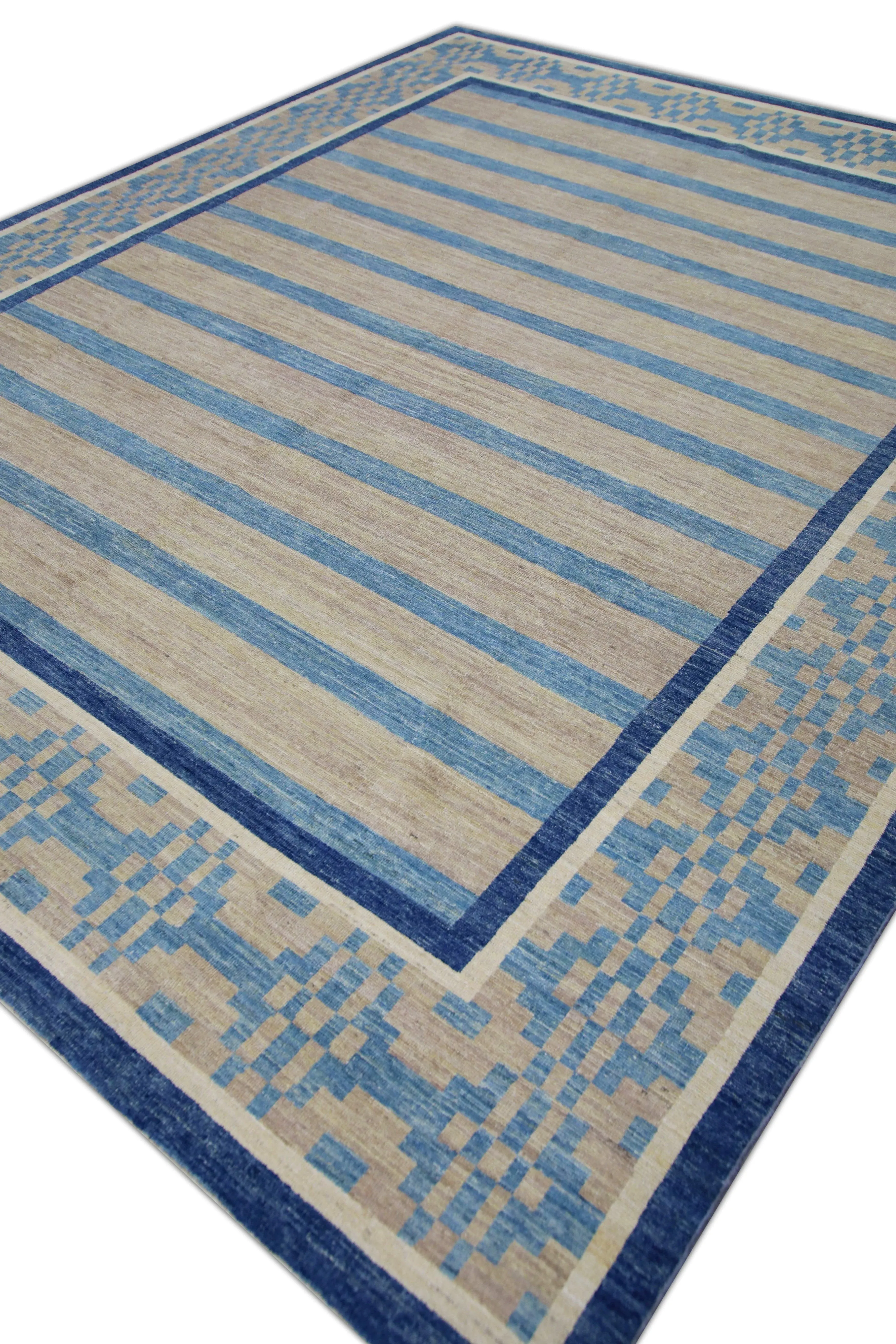 Modern Turkish Oushak Rug 9\'10\