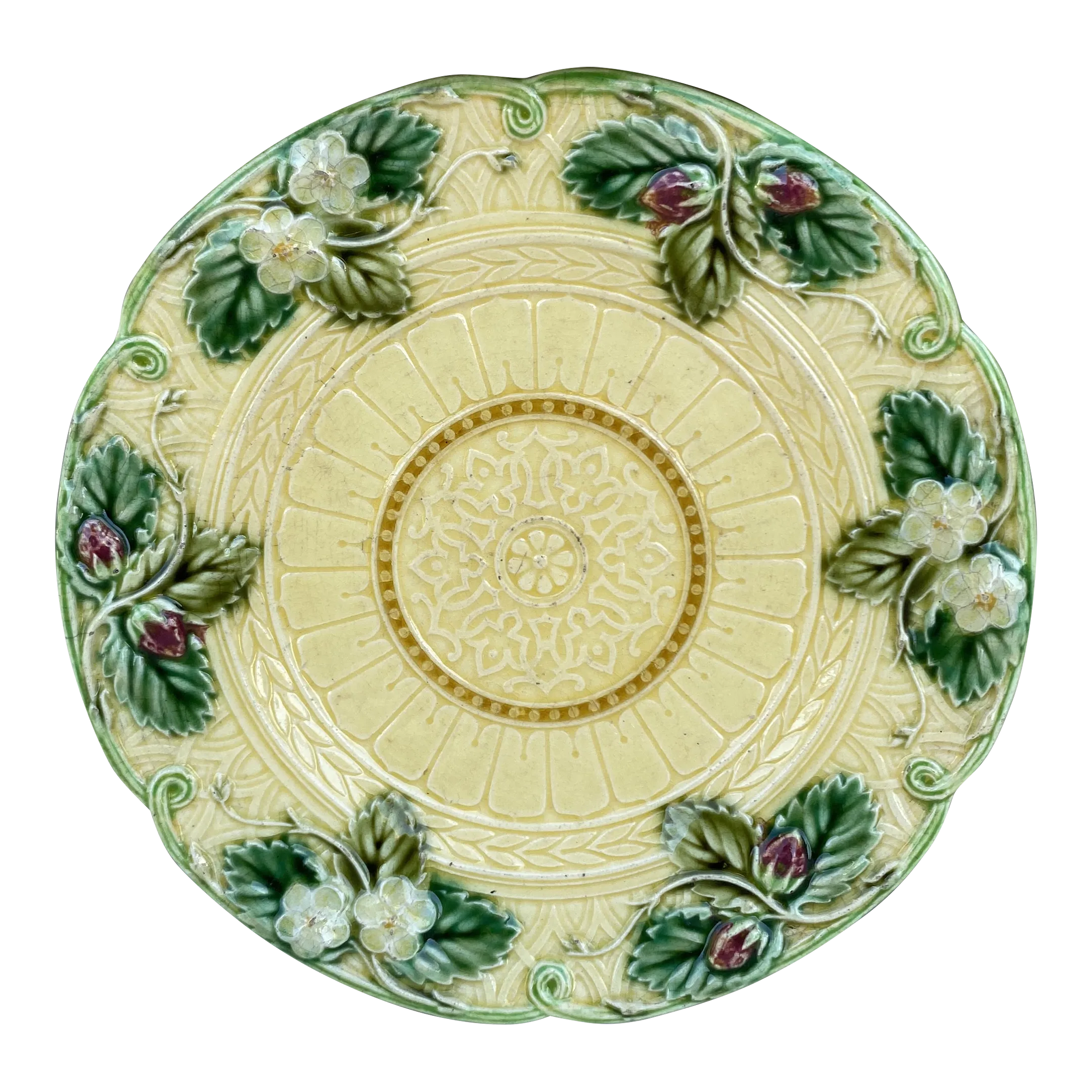 Majolica Strawberries Plate Sarreguemines, Circa 1880Honda ATC 200x For Parts Or Repair