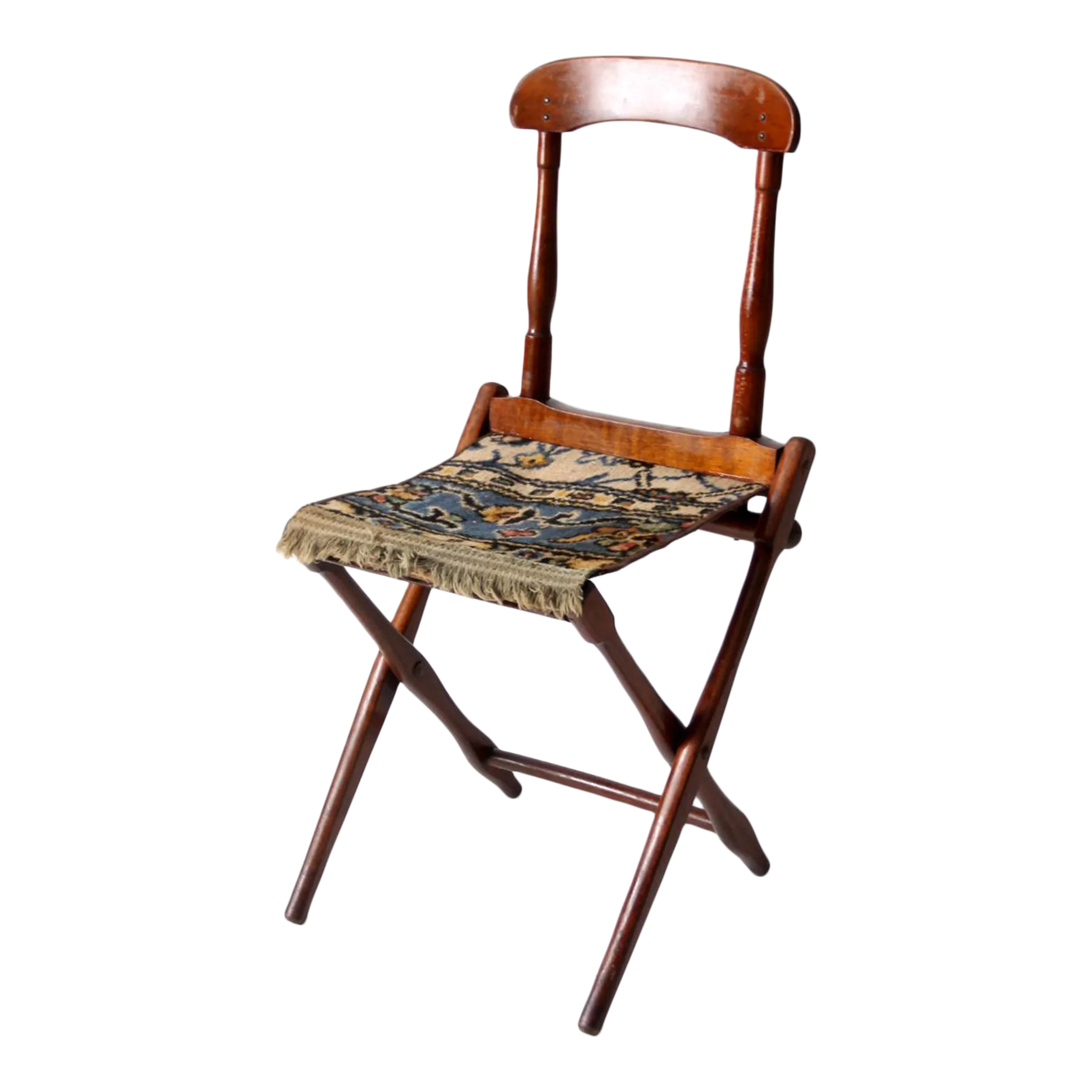 Antique Civil War Folding Camp Chair Chairish