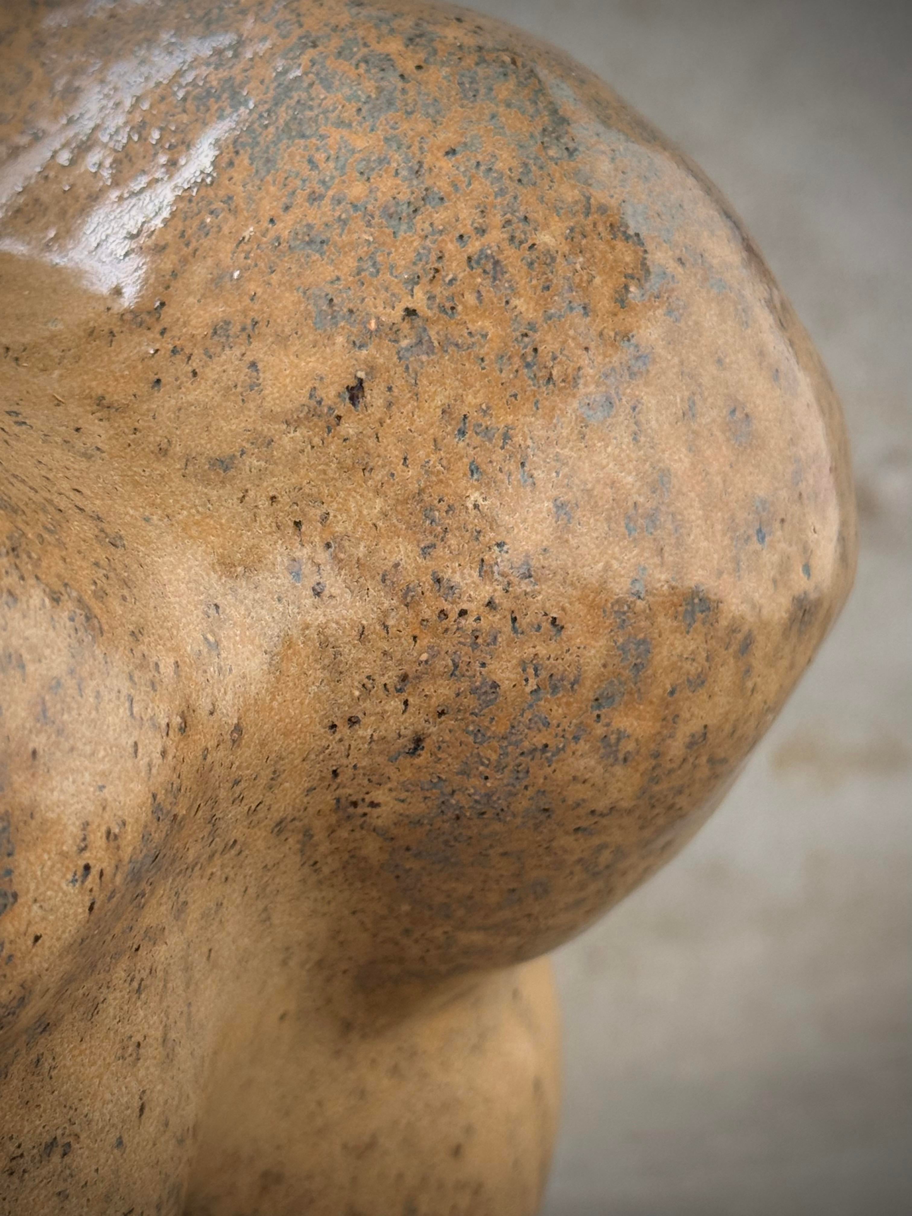 Bulbo Jaspe Organic Sculptural Vase in Handmade Ceramic by Beatriz Gil