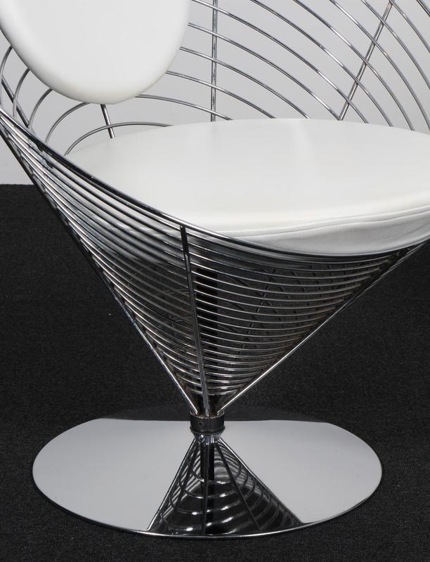 Vintage Wire Cone Chairs by Verner Panton, 1970s, Set of 2