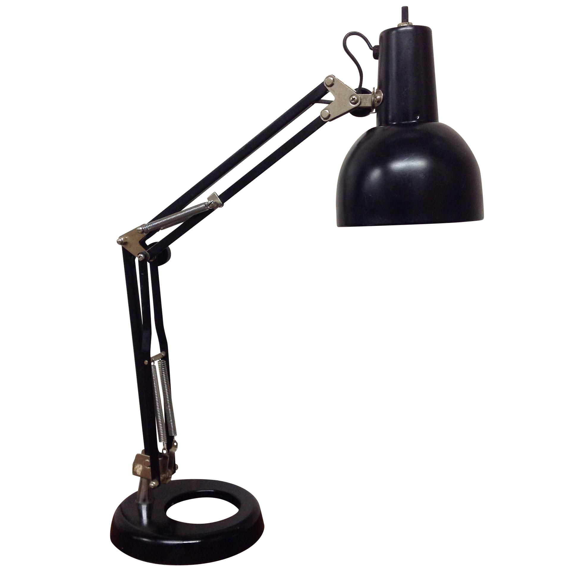 black anglepoise lamp