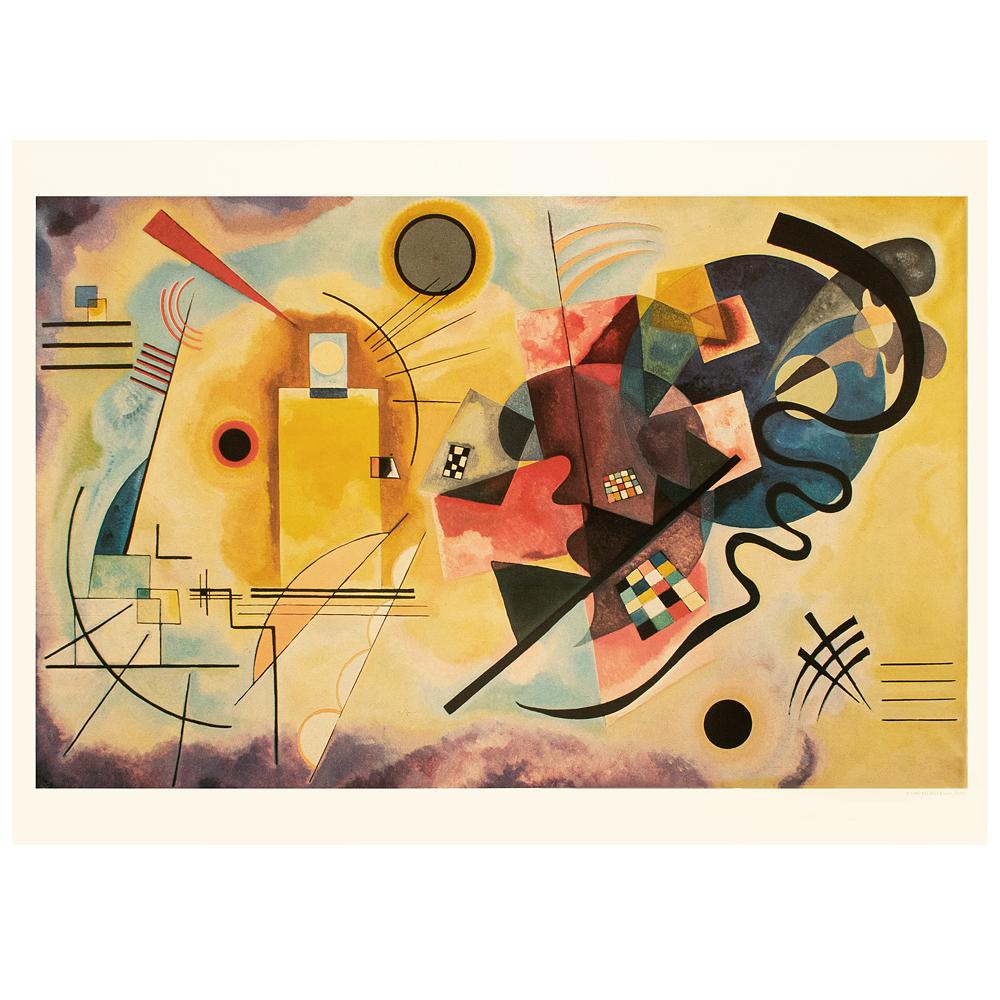 Yellow Red Blue 1925/カンディンスキー/アートポスター 1925 Wassily Kandinsky Yellow Red Blue art lithography print