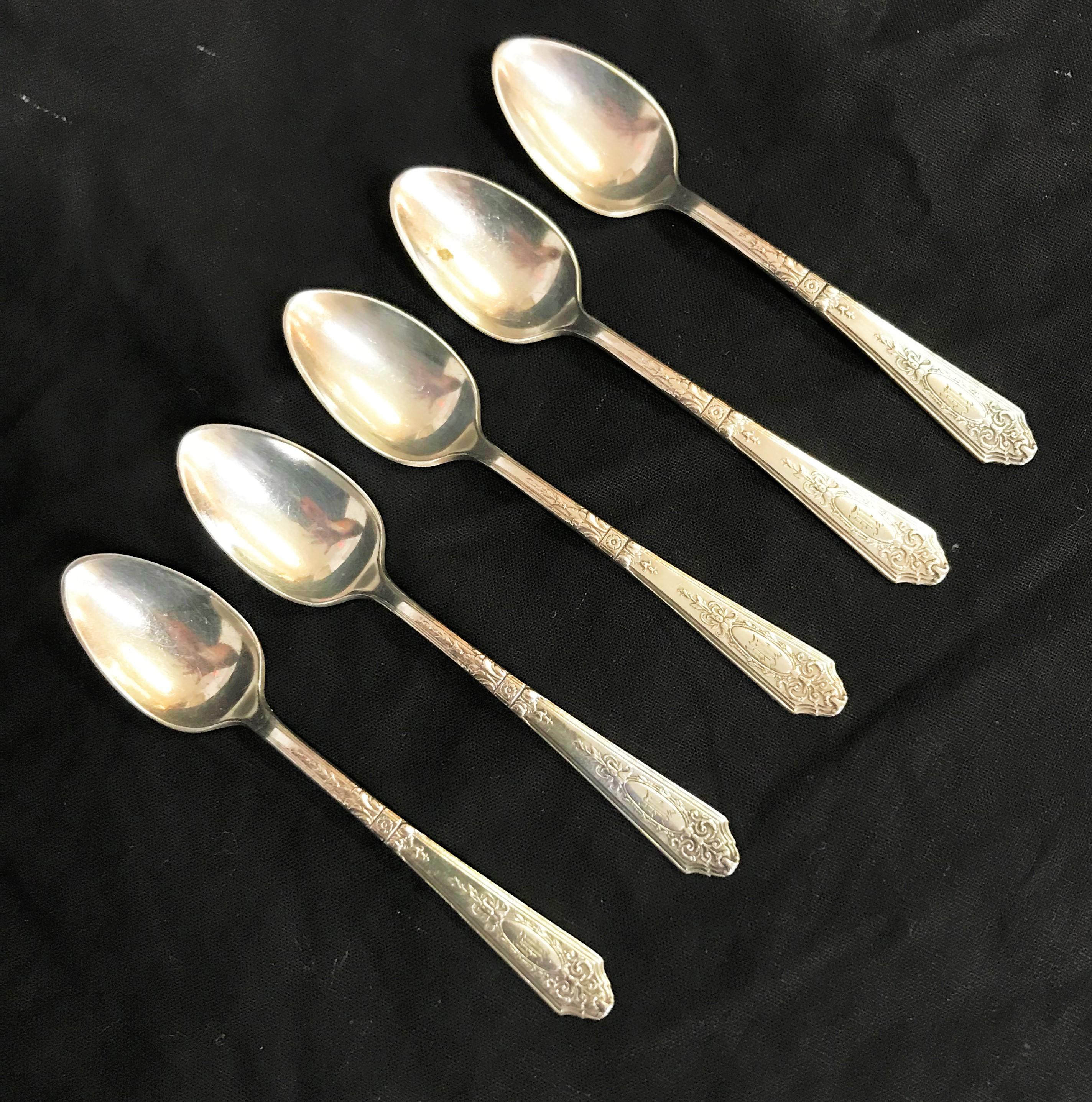 1835 R. Wallace Demitasse Spoons Set of 5 Chairish