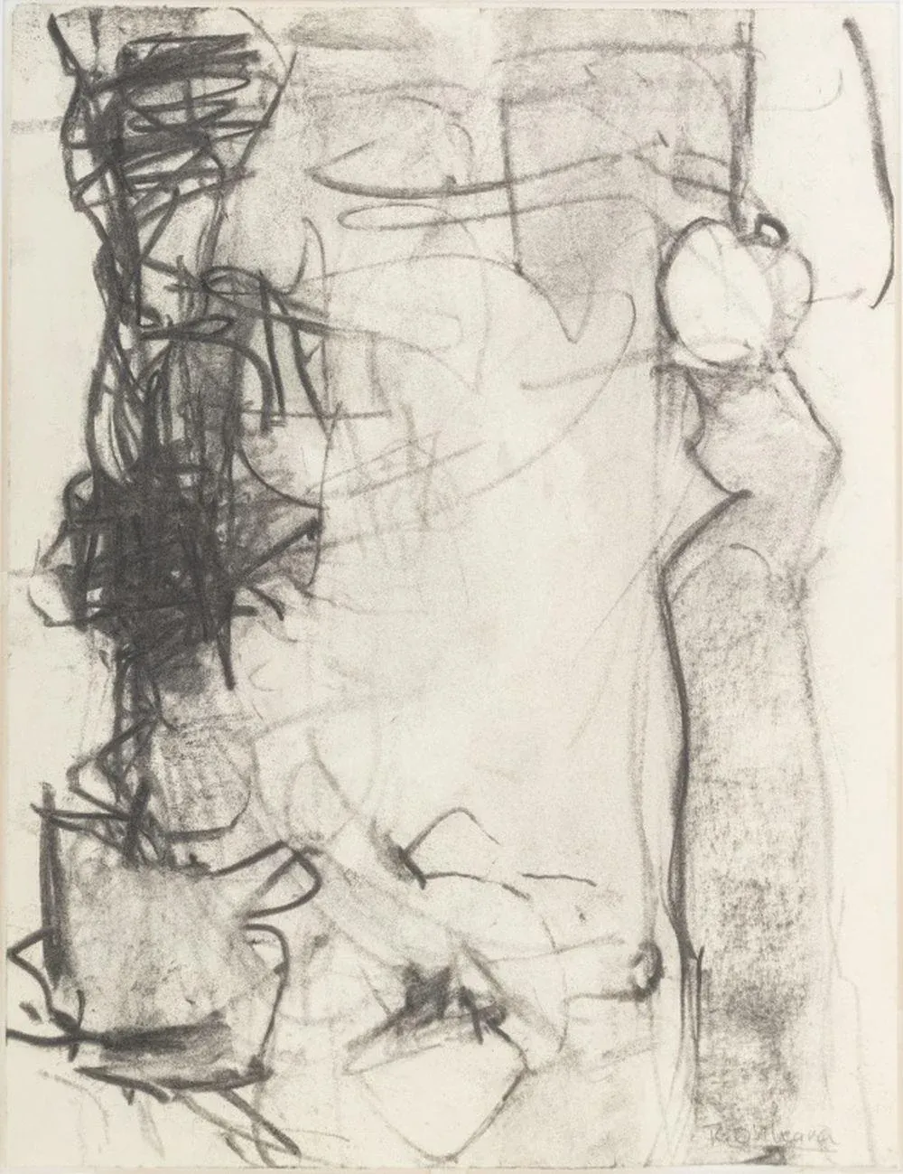 Robert O\'Meara Abstract Composition Charcoals, 2
