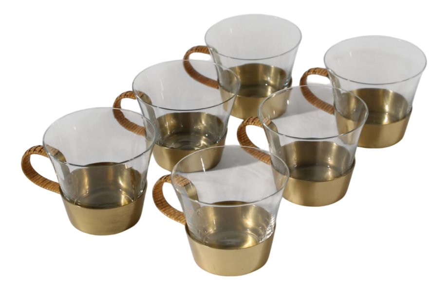 Coffee Cups by Albert Gustav Bunge, 1950s, Set of 6