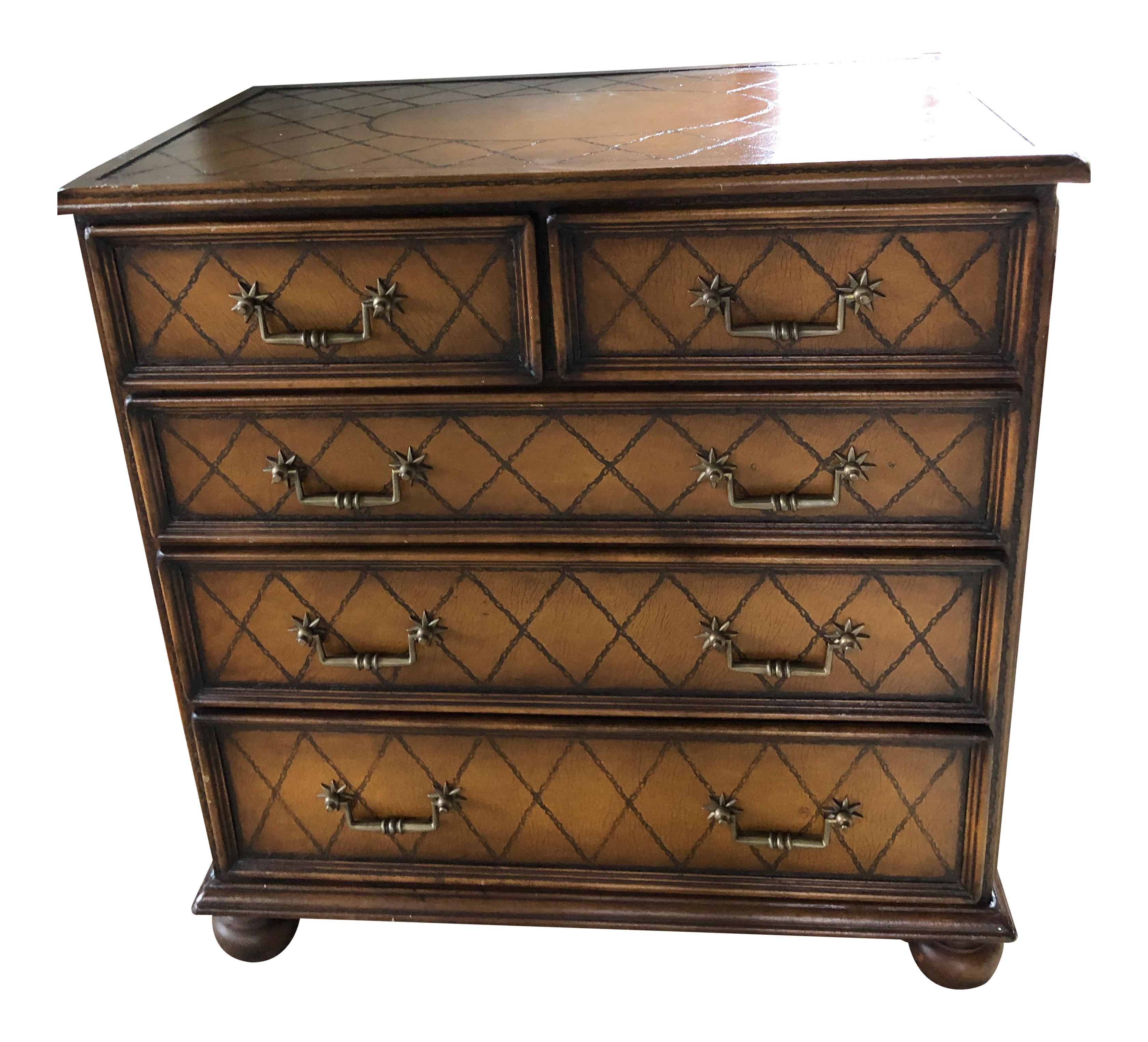John Richard Leather Chest Chairish