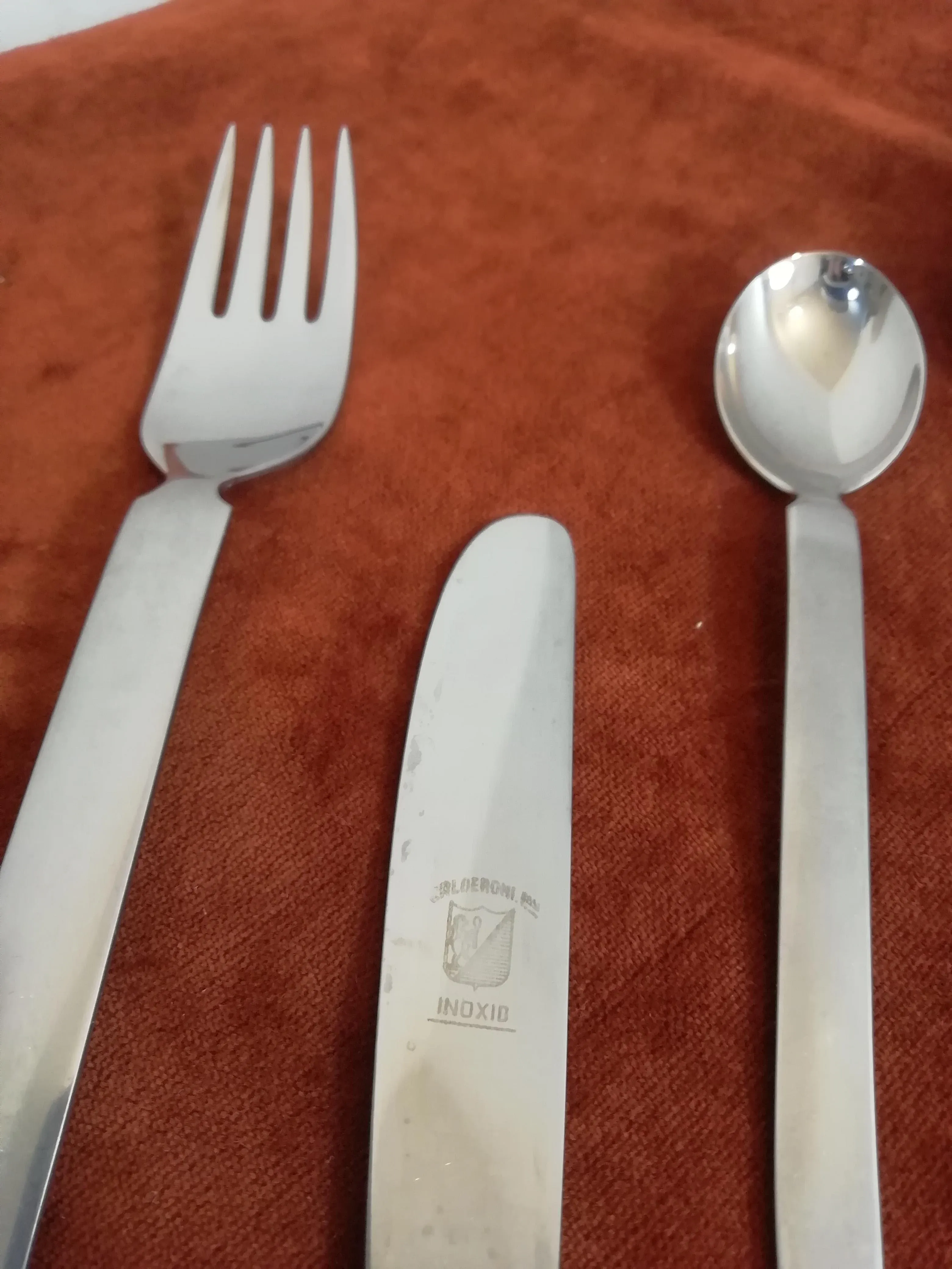 Twelve-Person Cutlery Set by Gio Ponti for Fratelli Calderoni, Italy, 1960s, Set of 54