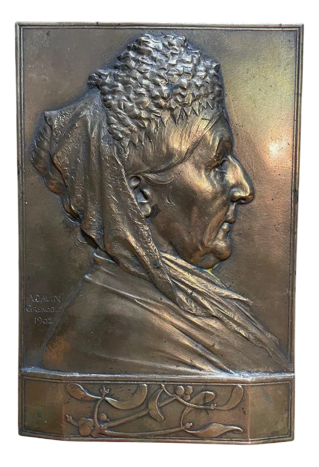 Bas Relief in Bronze by A. Davin, 1902