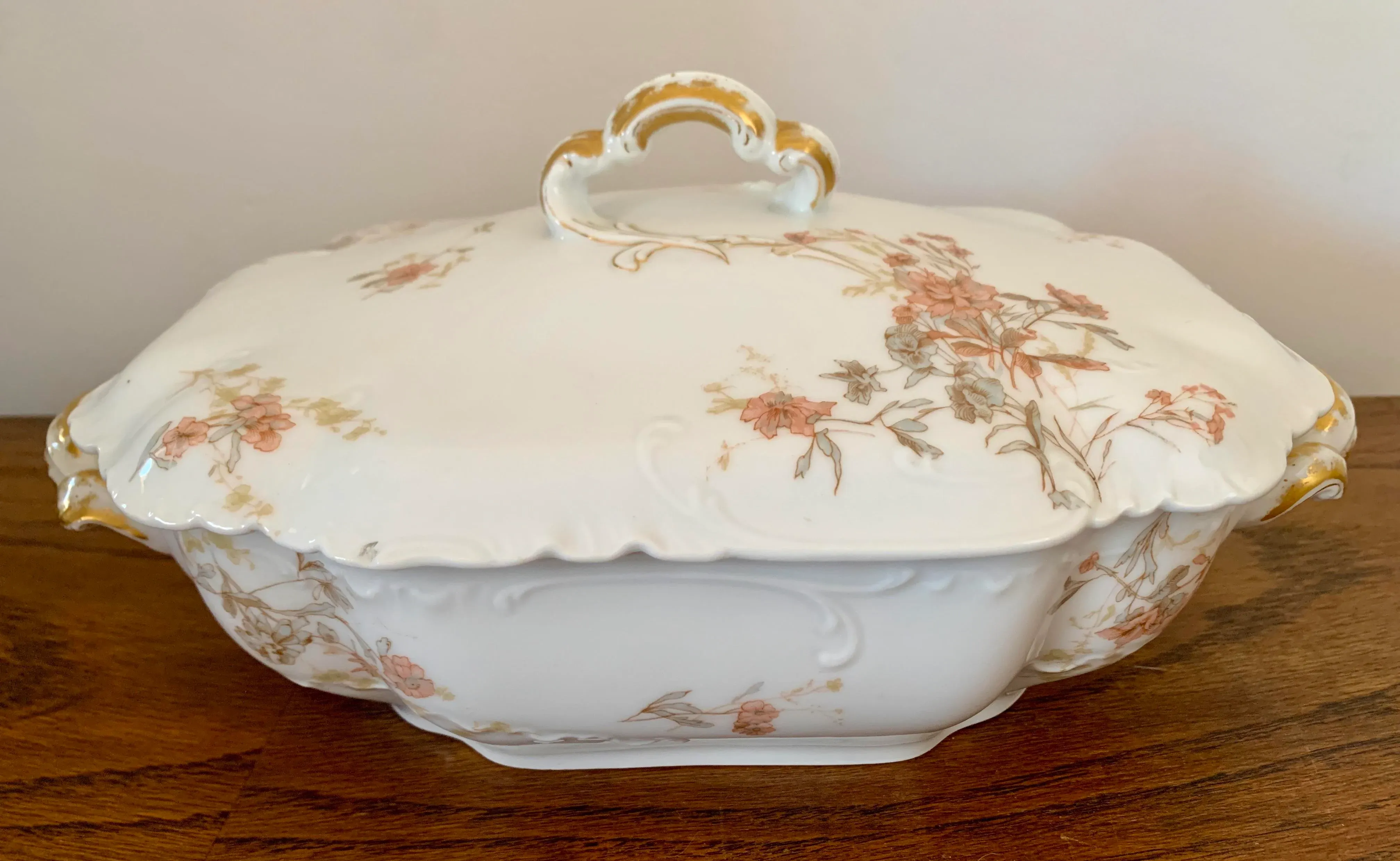 フランス製　Limoges Haviland リム付きディープディッシュ 1880s-haviland-limoges-france-
