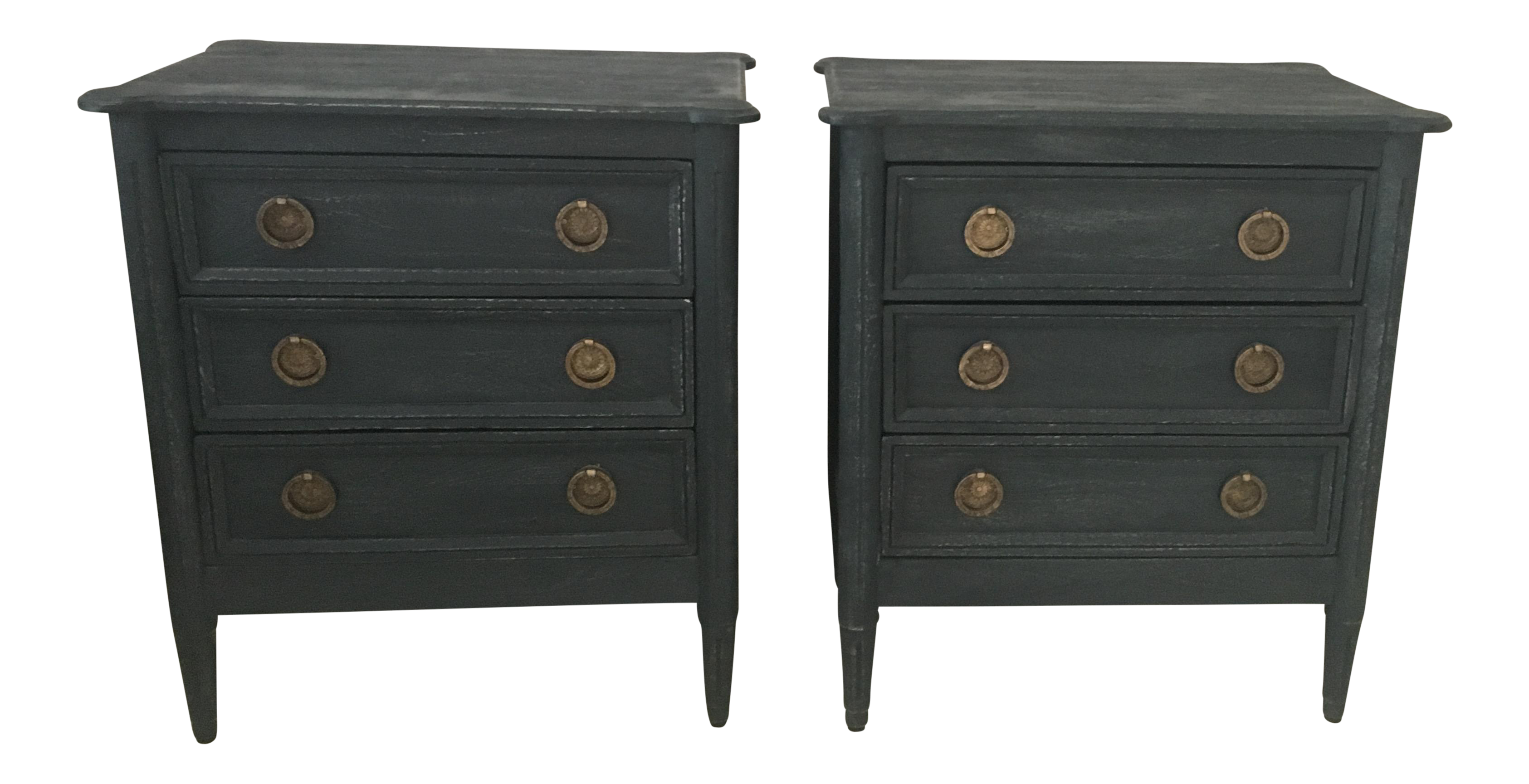 Anthropologie Washed Wood Nightstands A Pair Chairish
