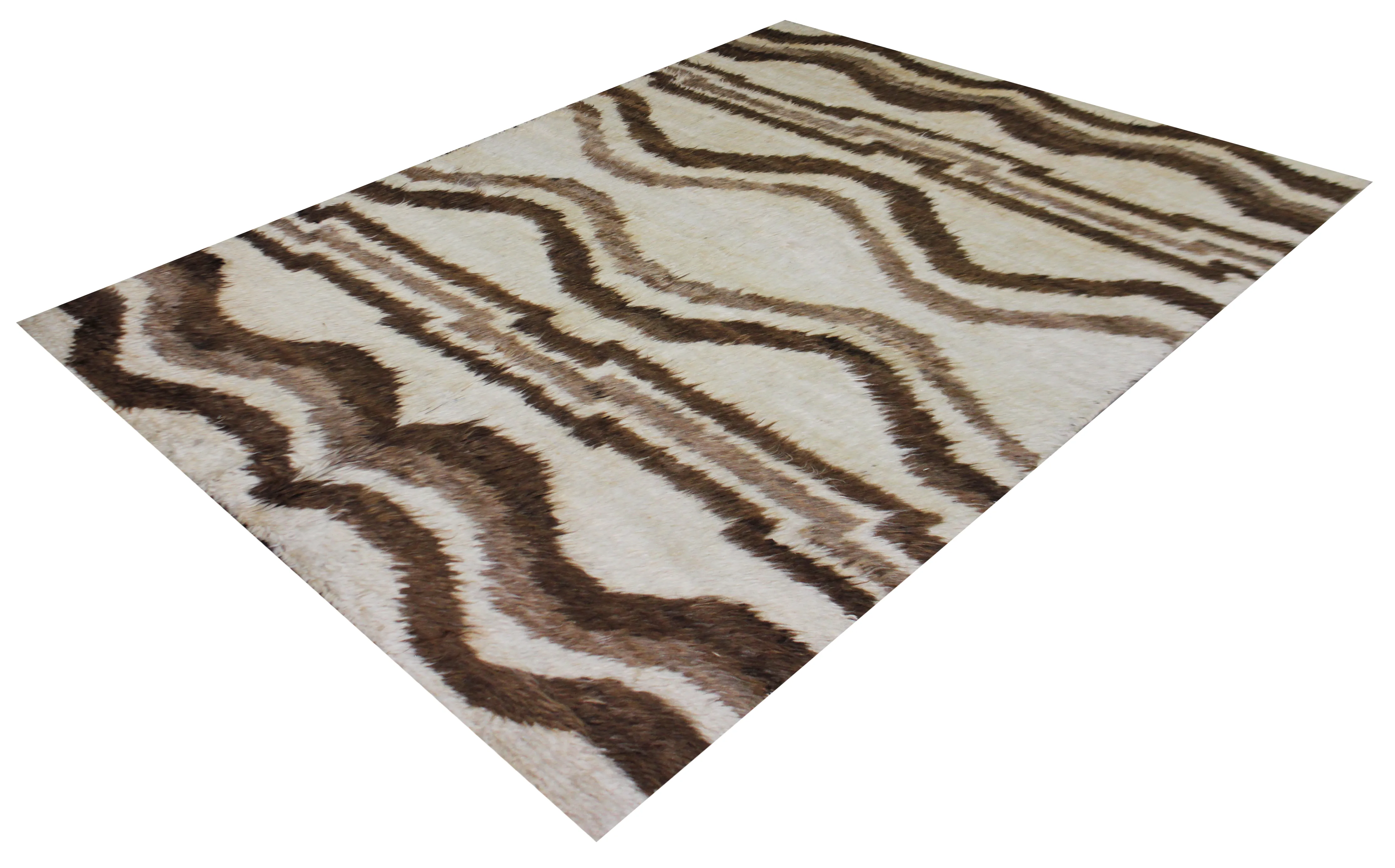 Hand Knotted Borderless Navajo Style Wool Rug.4\'0\