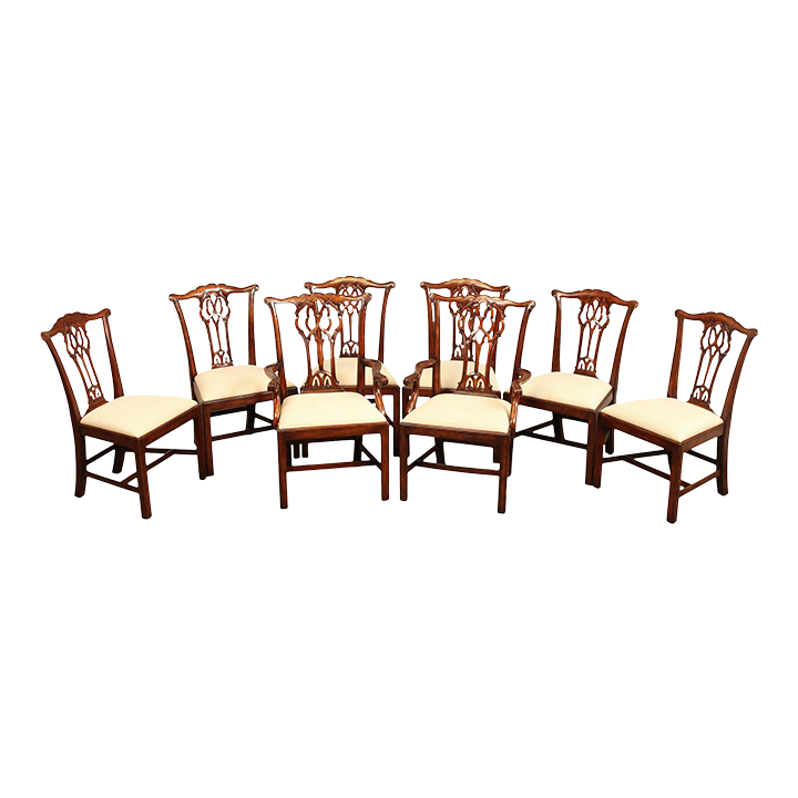 Theodore Alexander Althorp Collection Set of Eight Mahogany Dining