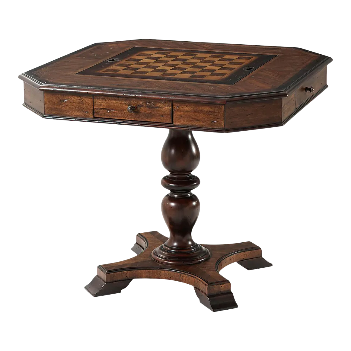 Dark Rustic Game Table Chairish