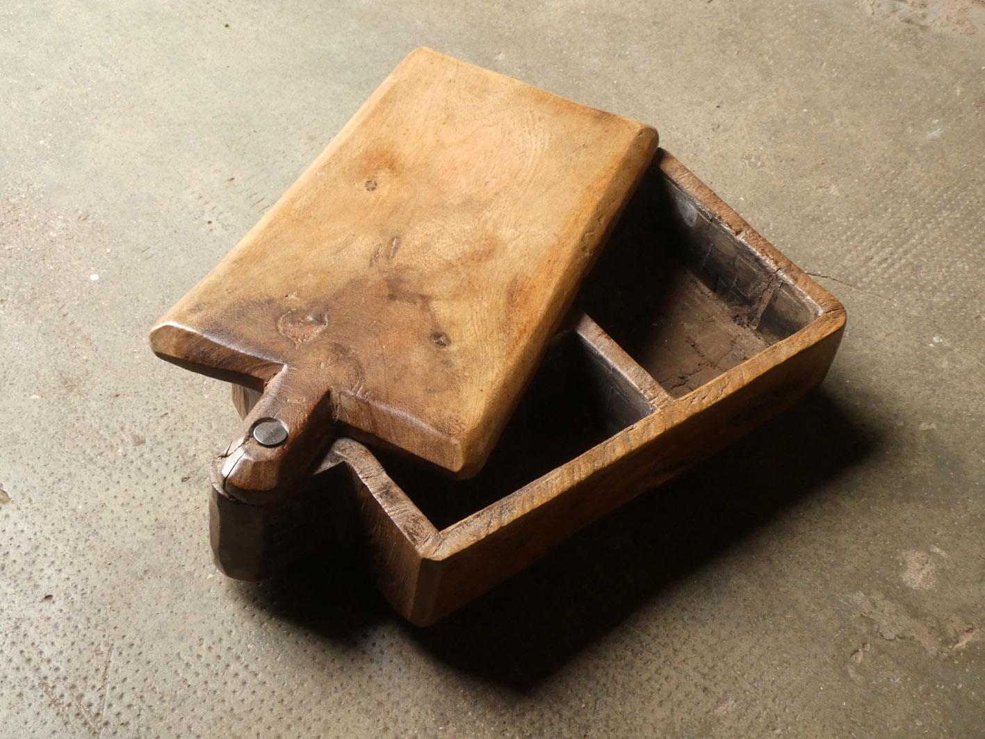 Elm Work Box, France, 1930s | Chairish