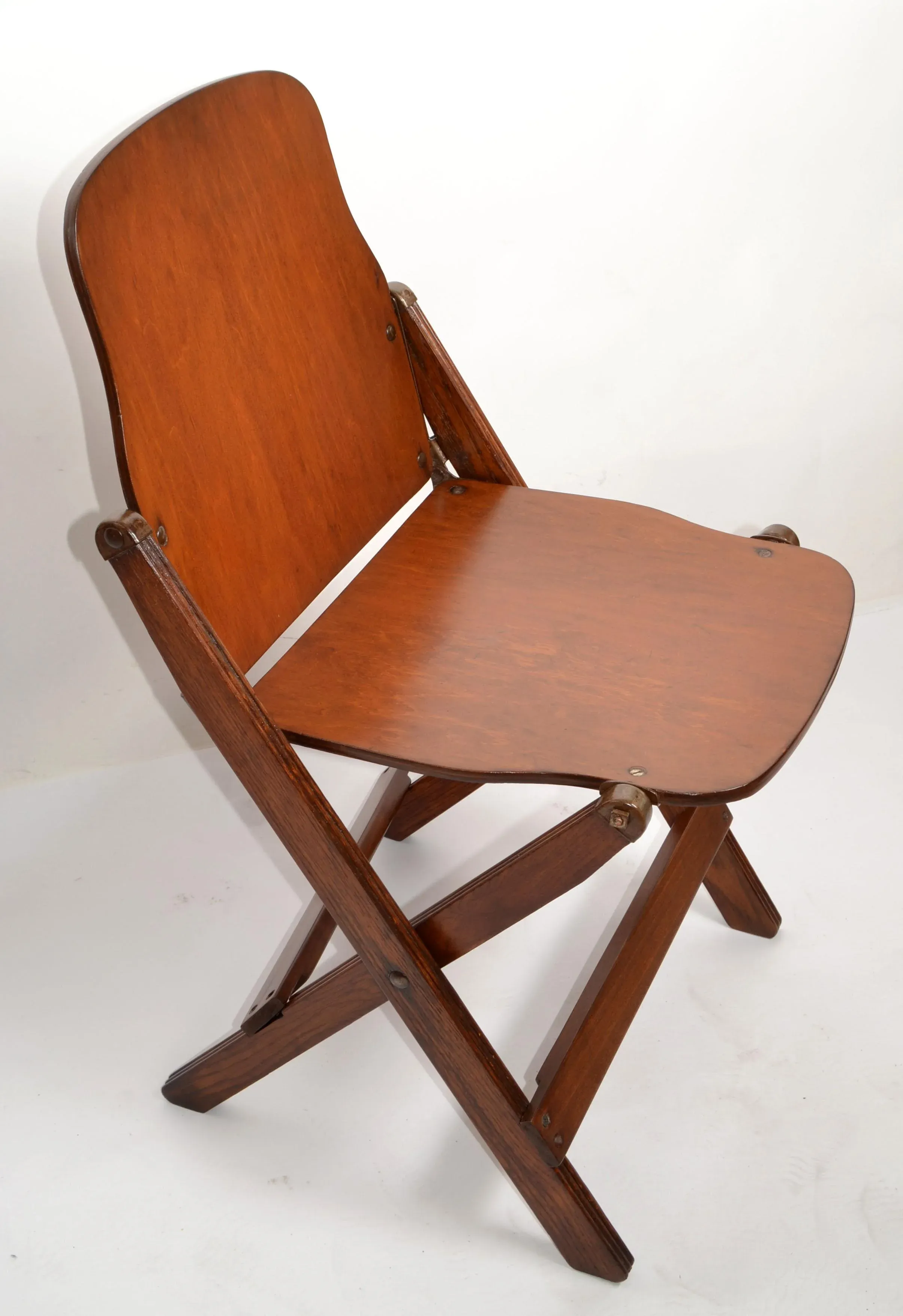 1940s Branded Plywood Folding Chair Nordmark American