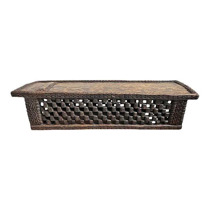 Vintage Bamileke Bench Bed Chairish