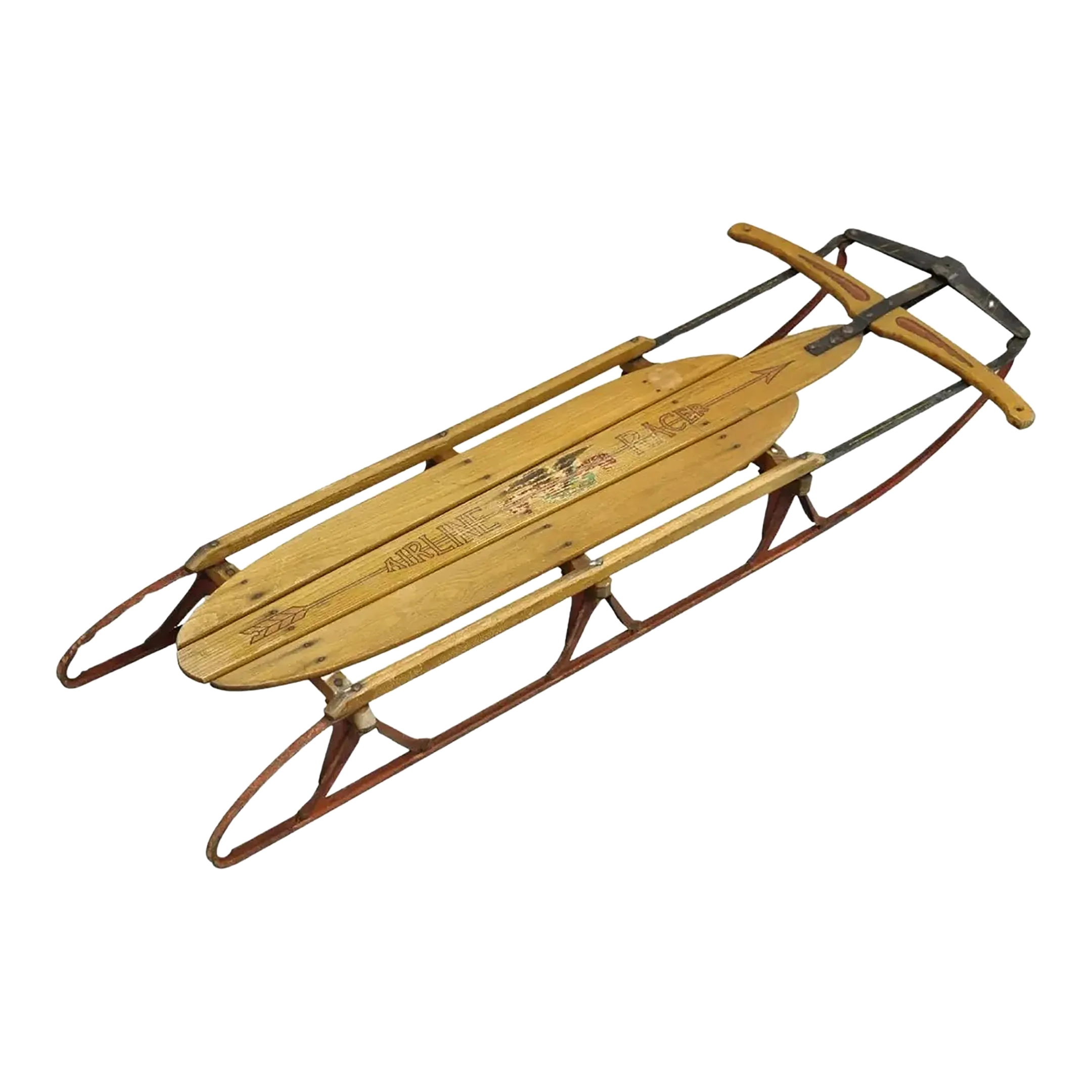 Vintage Flexible Flyer Airline Racer No 60 Wooden Sled Planet Jr