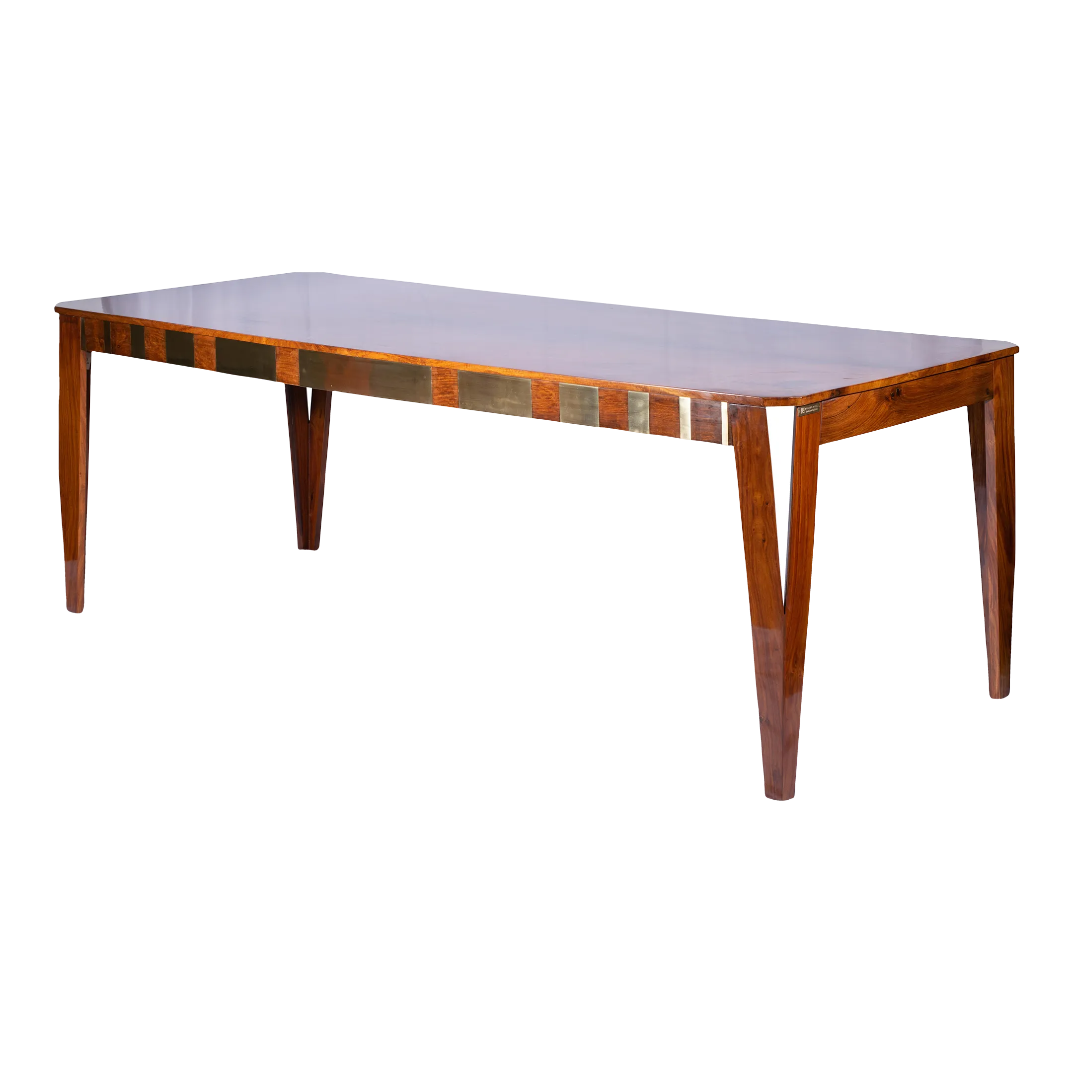 Ava Contemporary Rosewood Finish Dining Table From Boston Mills Chairish