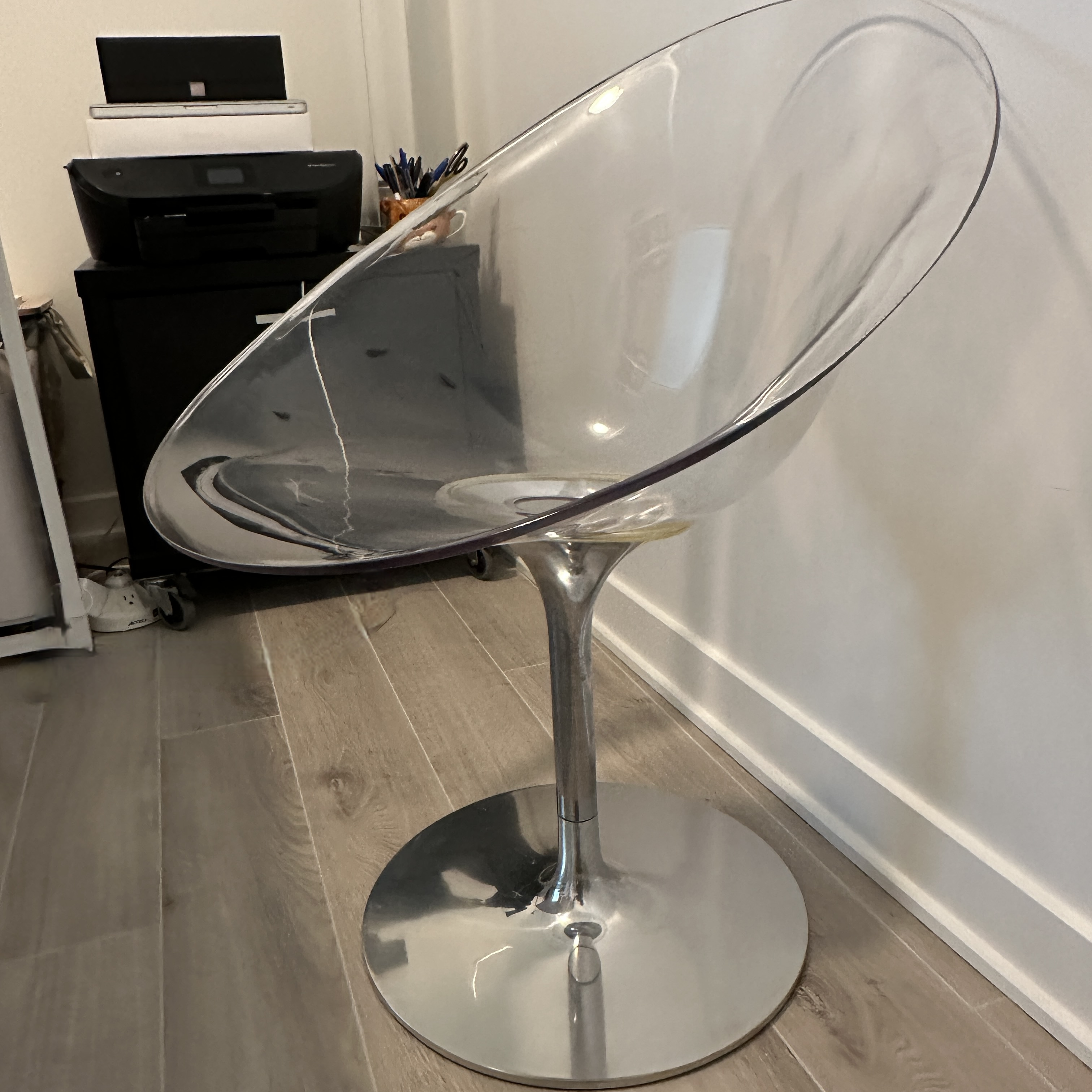Eros Chair in Crystal by Philippe Starck for Kartell