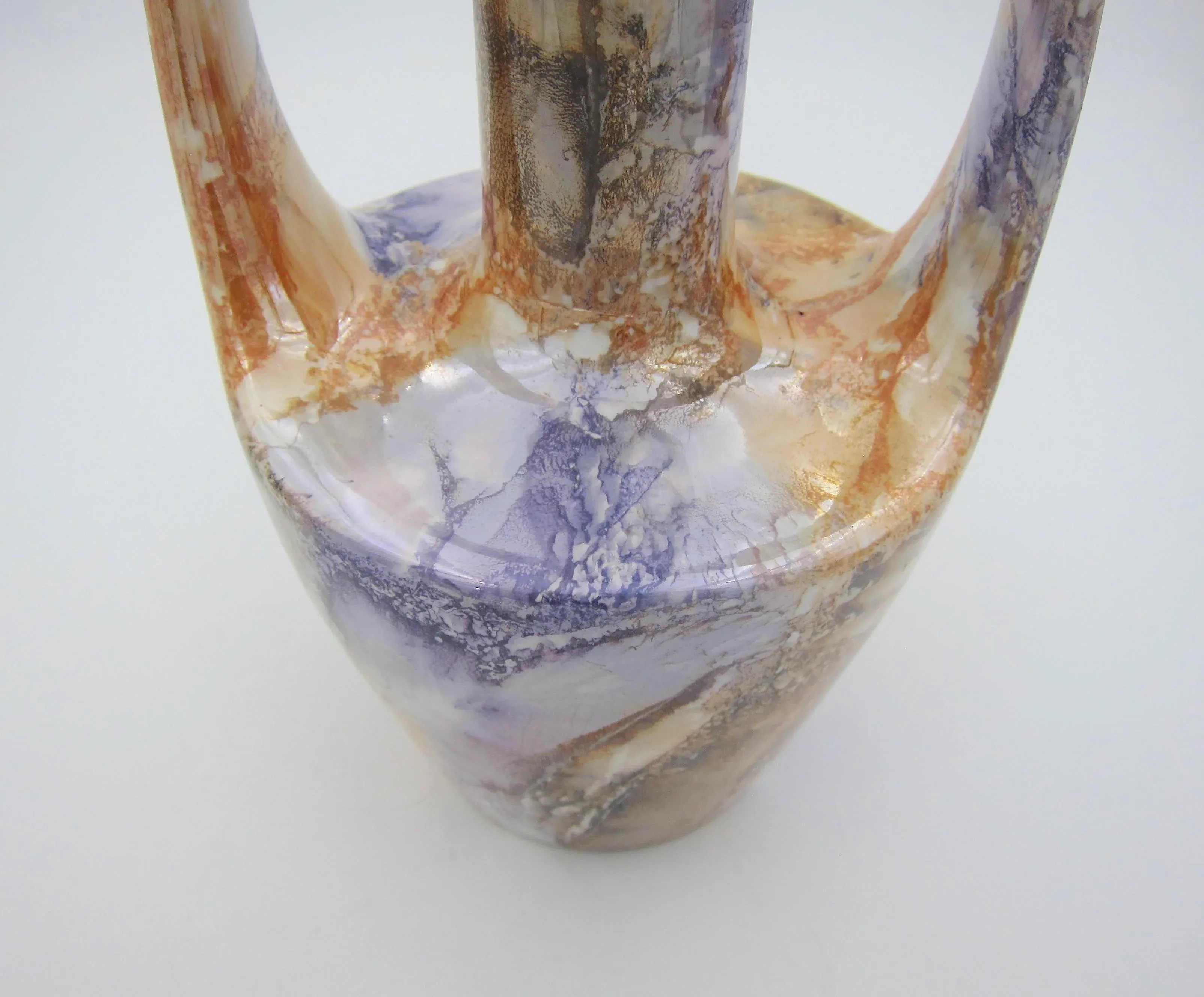 Old Arabia アラビア Marble Luster vase 花瓶 Old Arabia アラビア Marble Luster vase 花瓶 Old Arabia