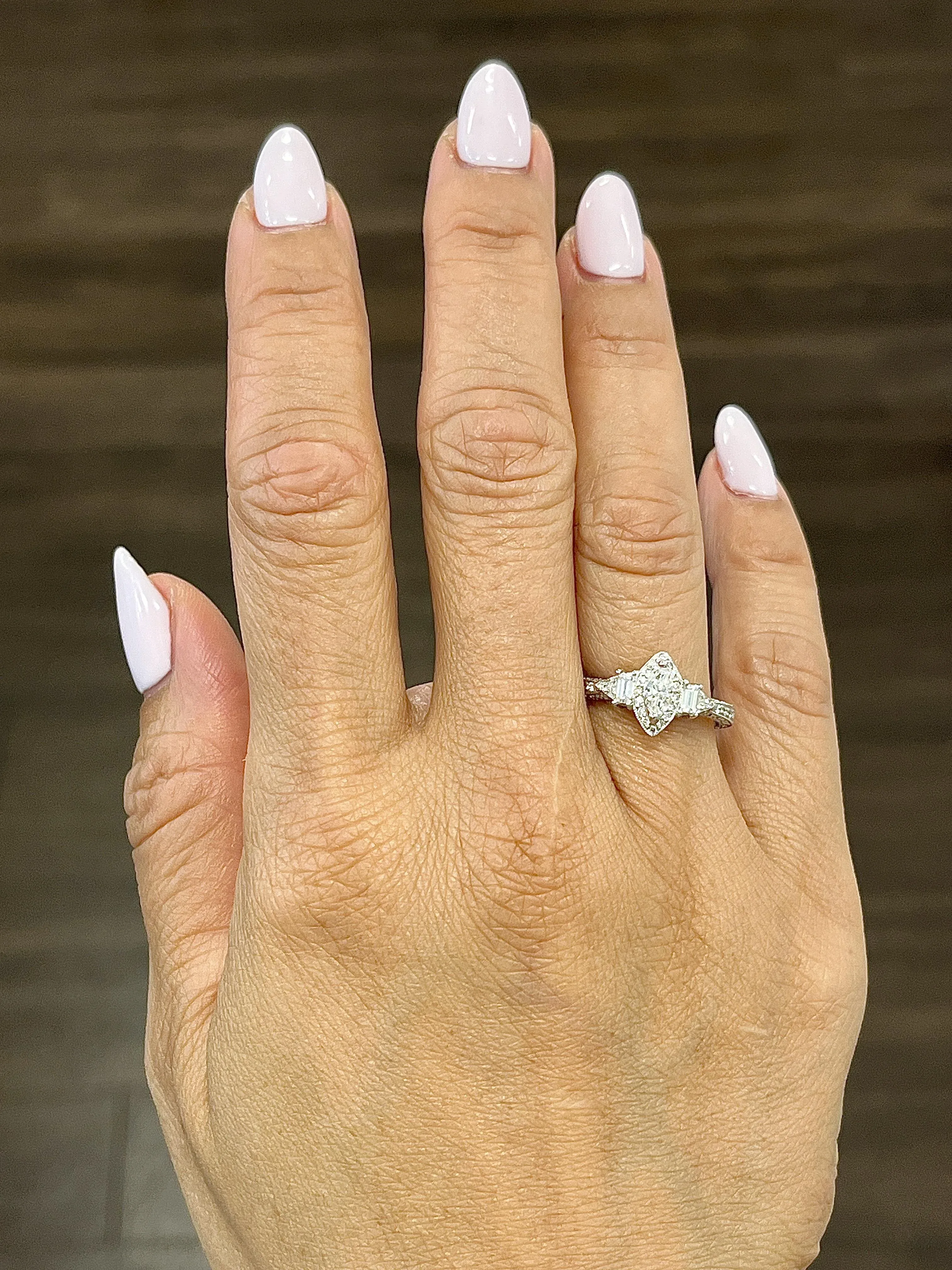 0.62 Ct Diamond Engagement Ring Size 6.75 | Chairish