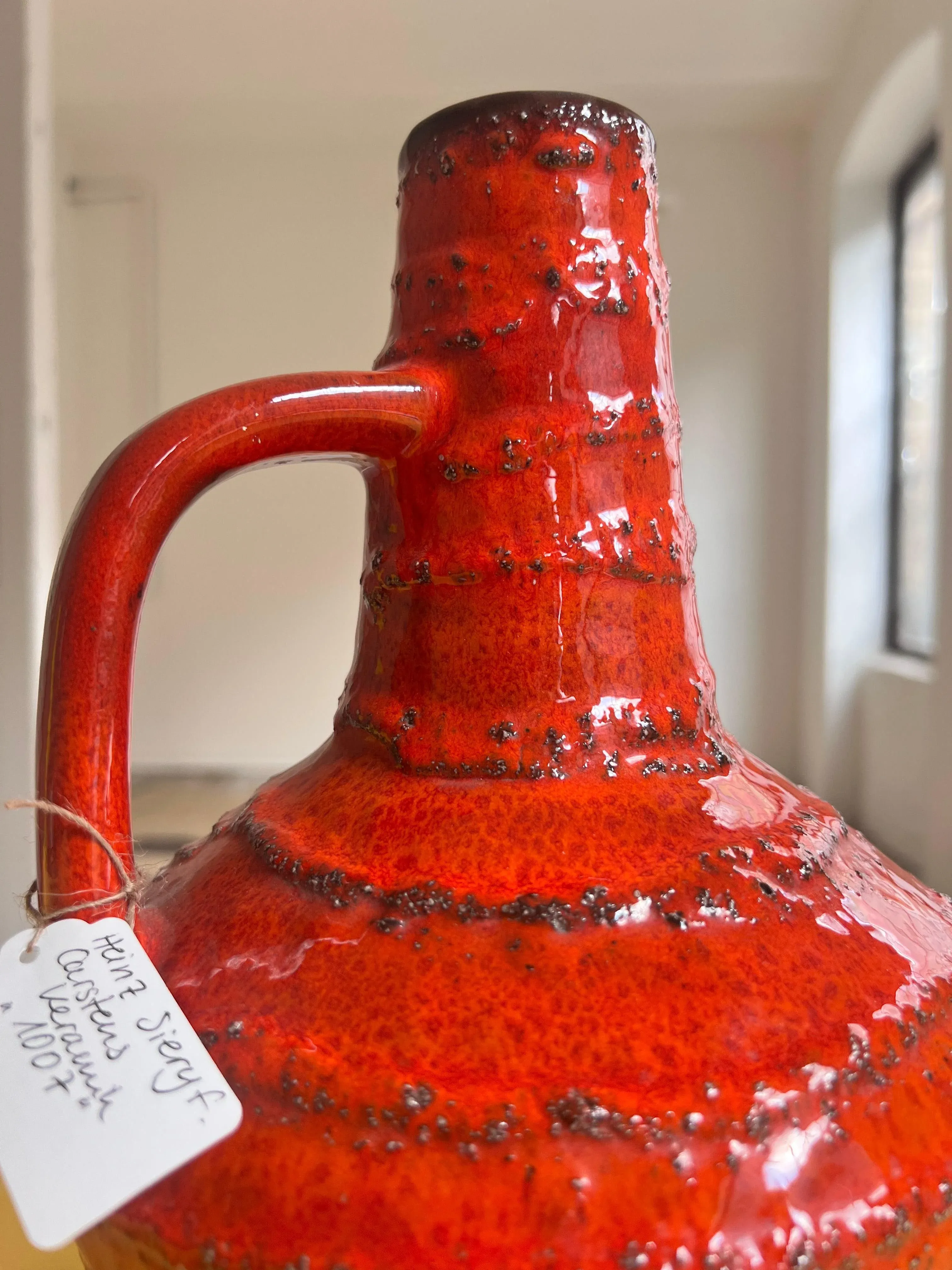 Fat Lava Vase 1007 by Heinz Siery for Carsten Keramik | Chairish