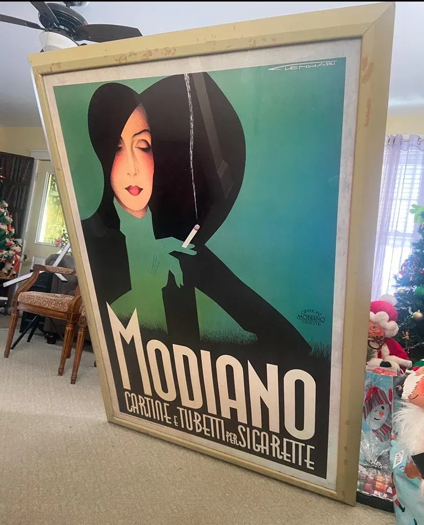 Franz Lenhart Modiano Art Deco Advertising Lithograph Print Poster 1935 XIII Large