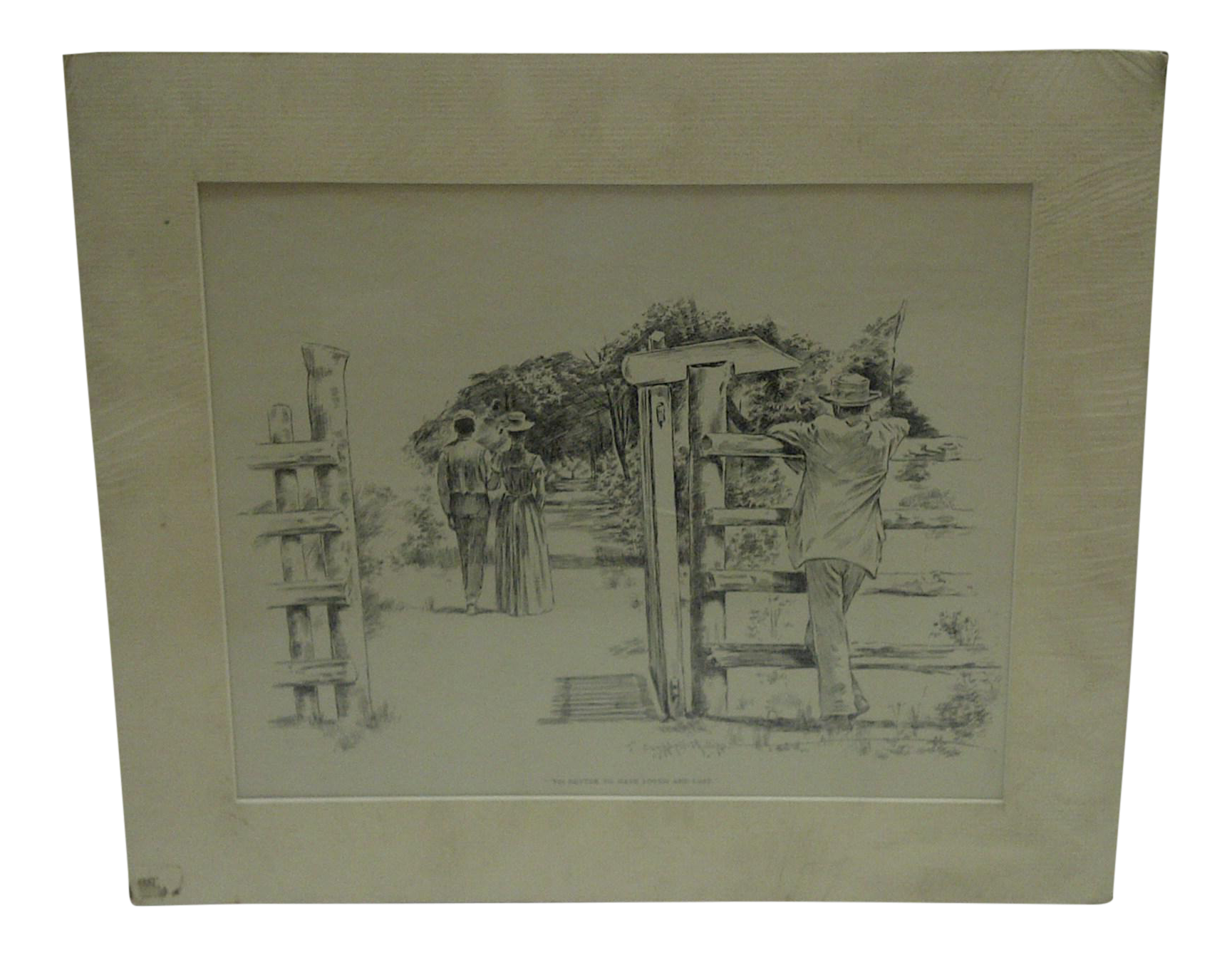 C1899 Print Tis Better to Have Loved and Lost J. Campbell Phillips