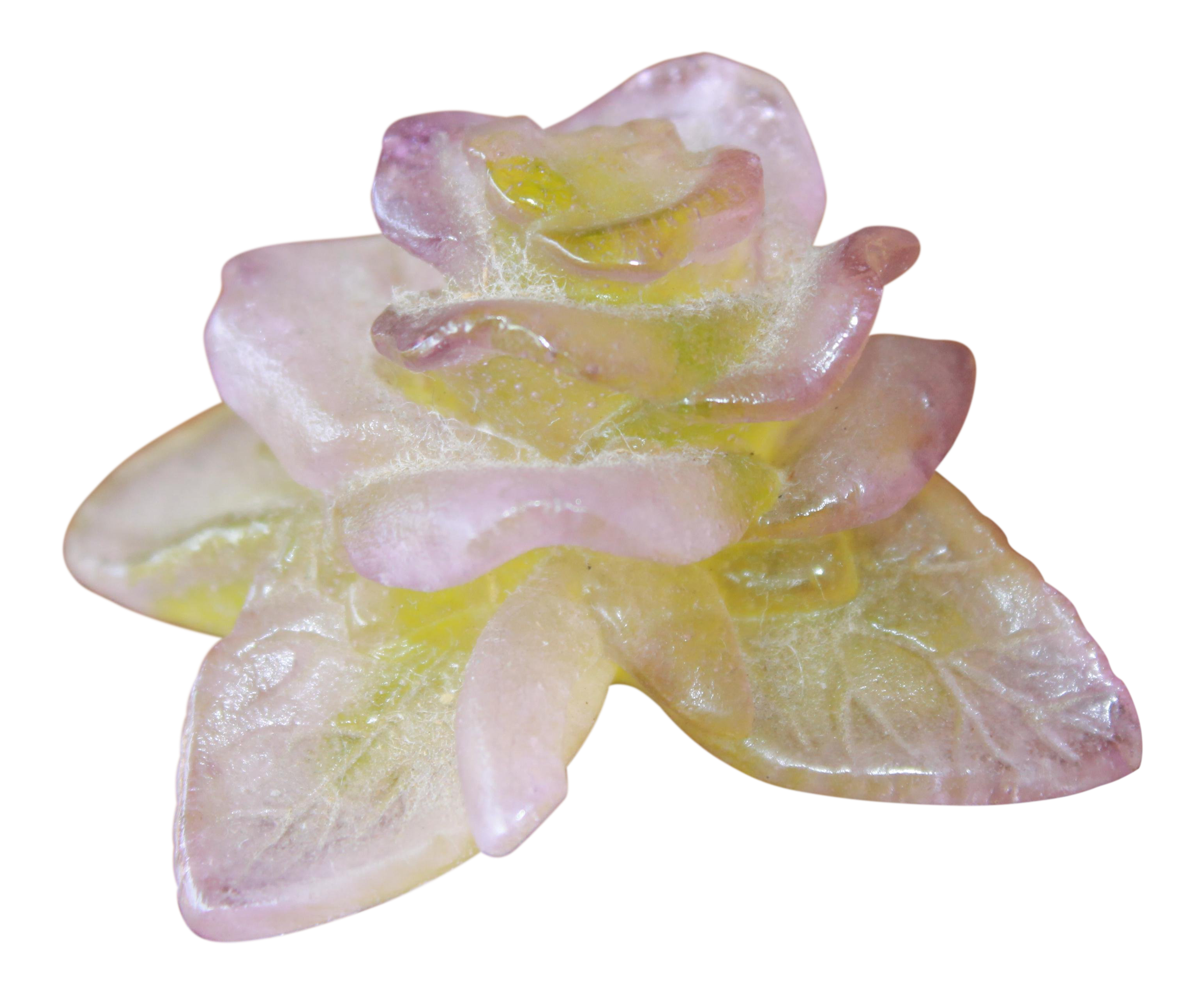 Daum France Crystal Art Small Rose Figurine Chairish