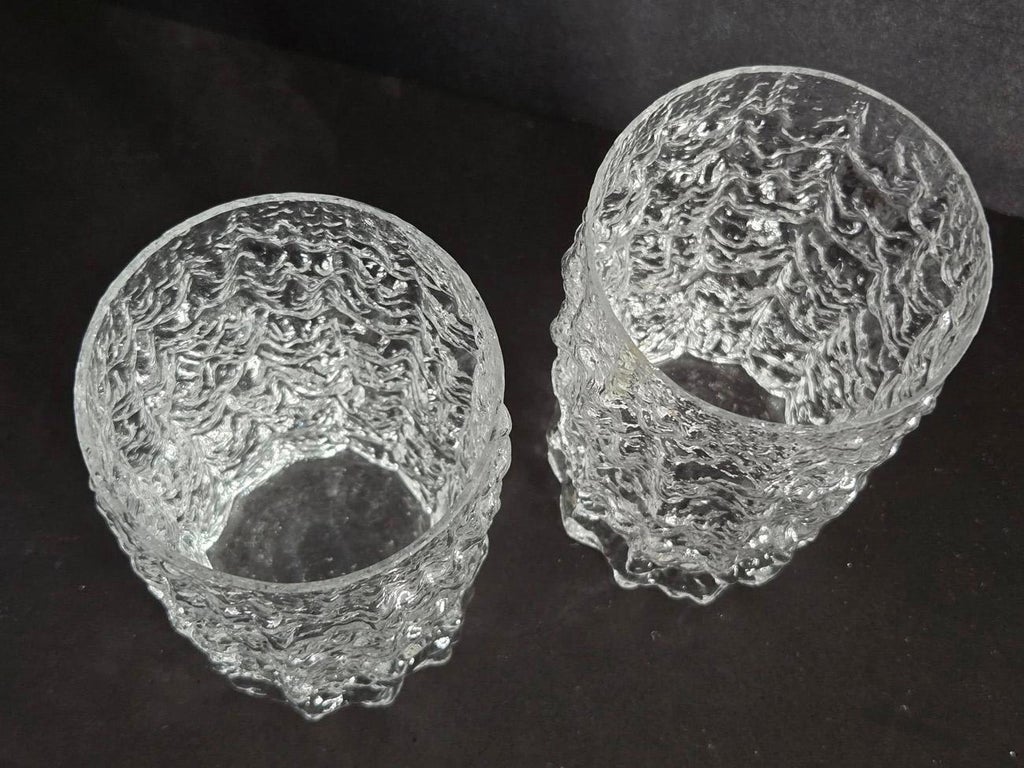 Vintage Whitefriars Glassworks Glacier/Bark Textured Highball