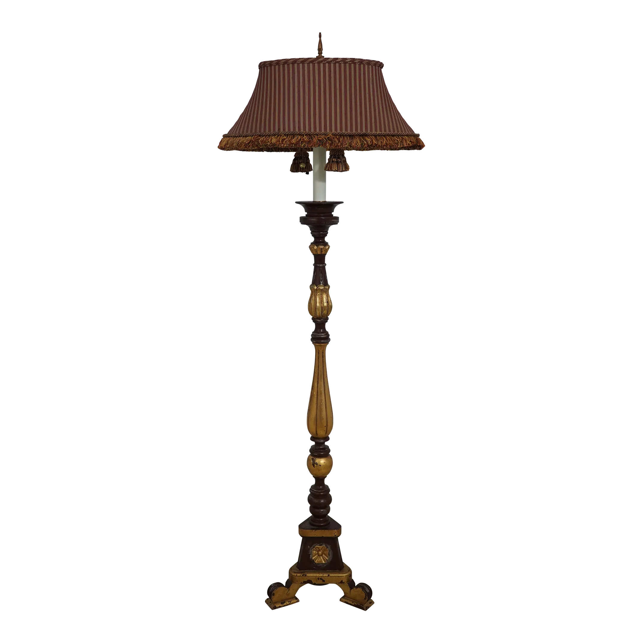 Frederick Cooper Baroque Style Carved Floor Lamp | Chairish
